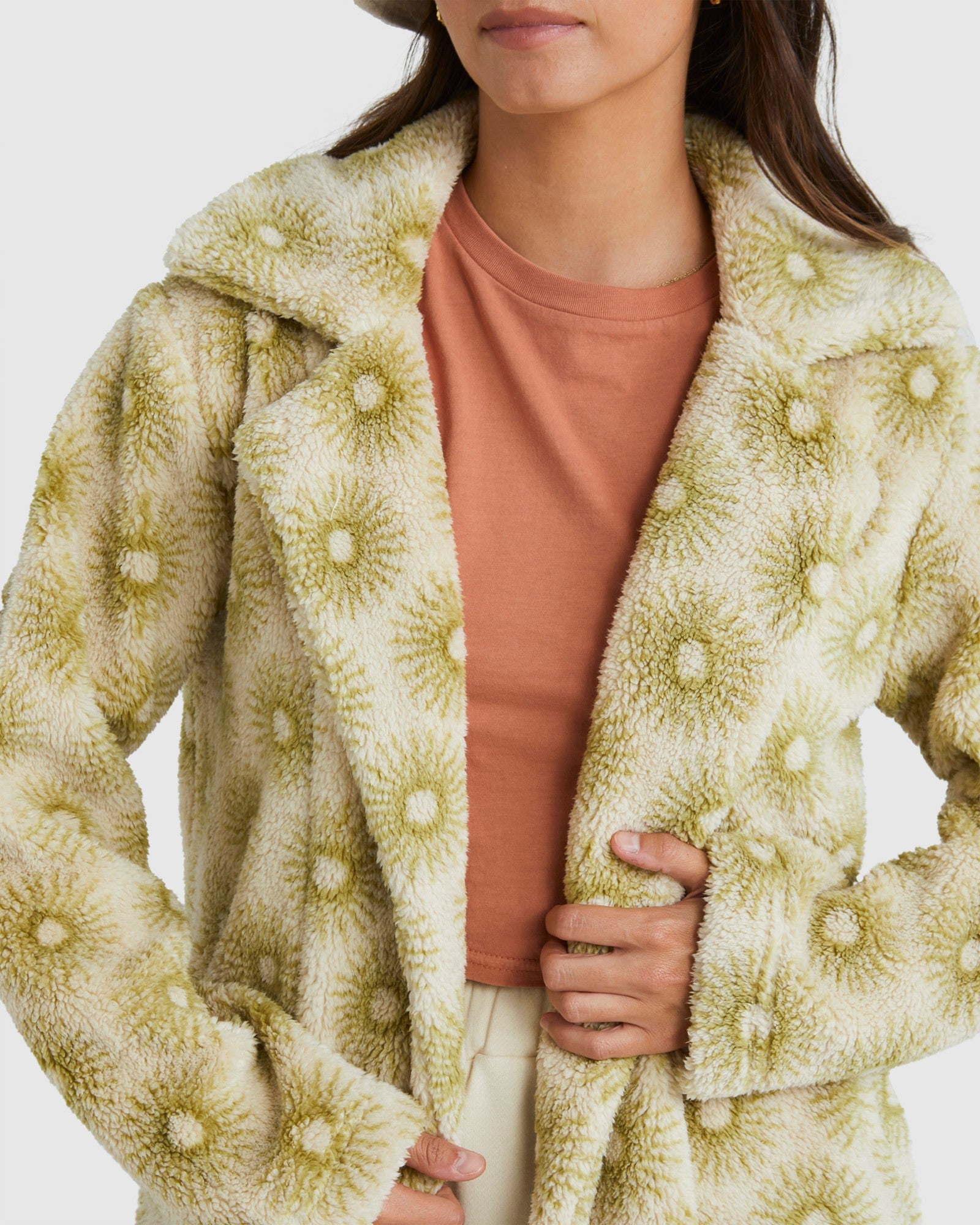 Womens Brick Lane Cozy Teddy Fleece Jacket