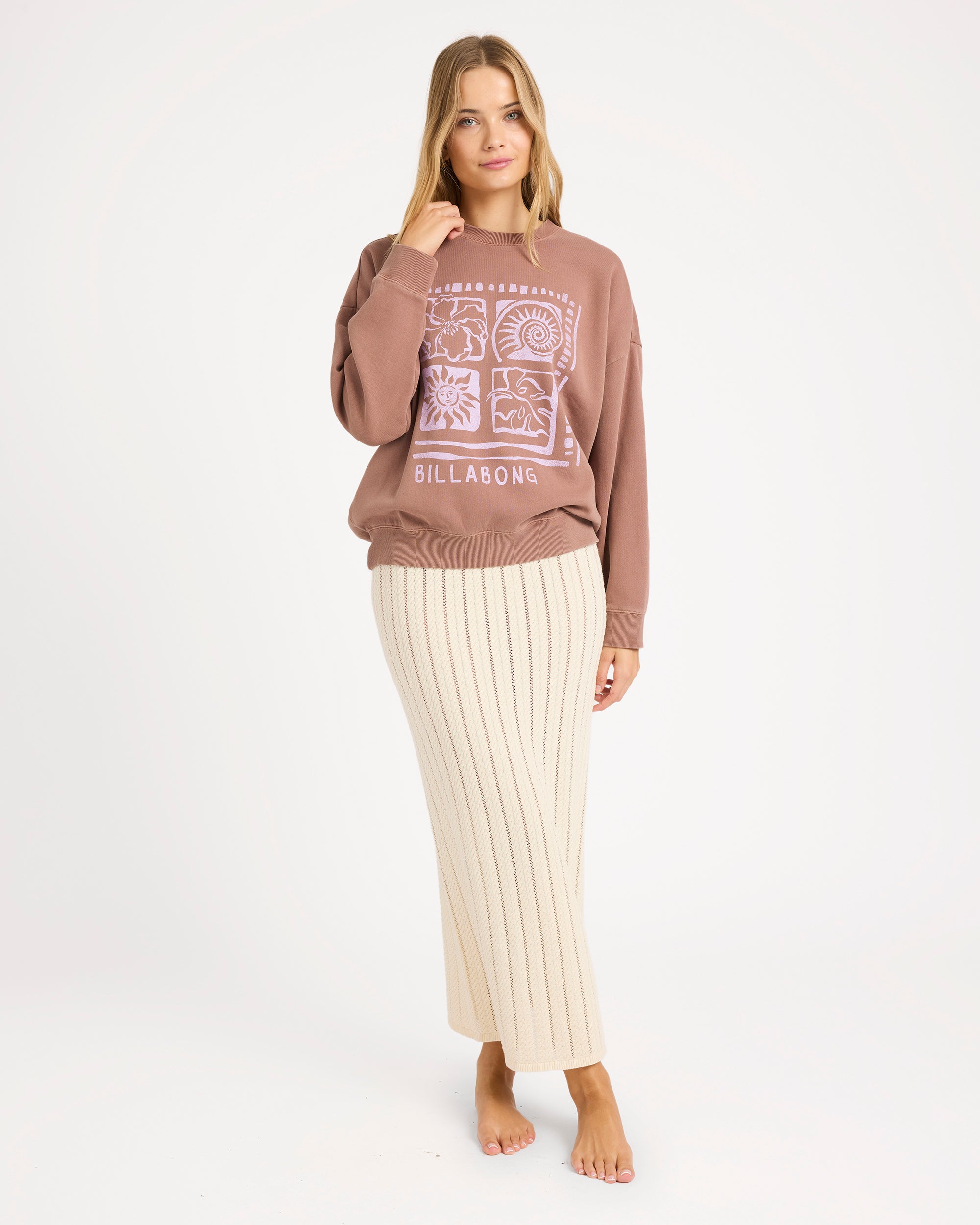 Womens Sand To Surf Crew Neck