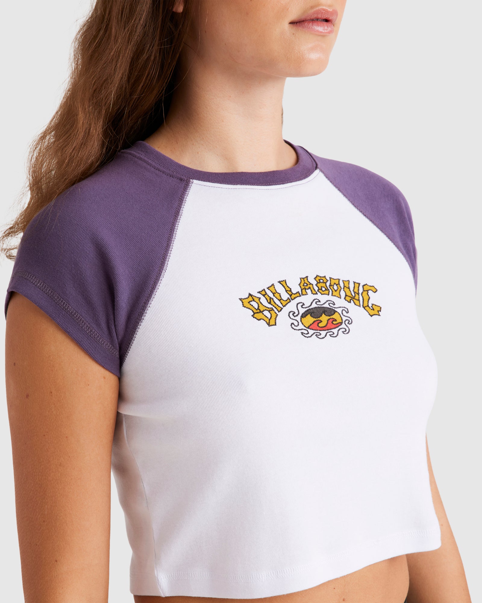 Womens Otis Sunny Raglan Crop Top