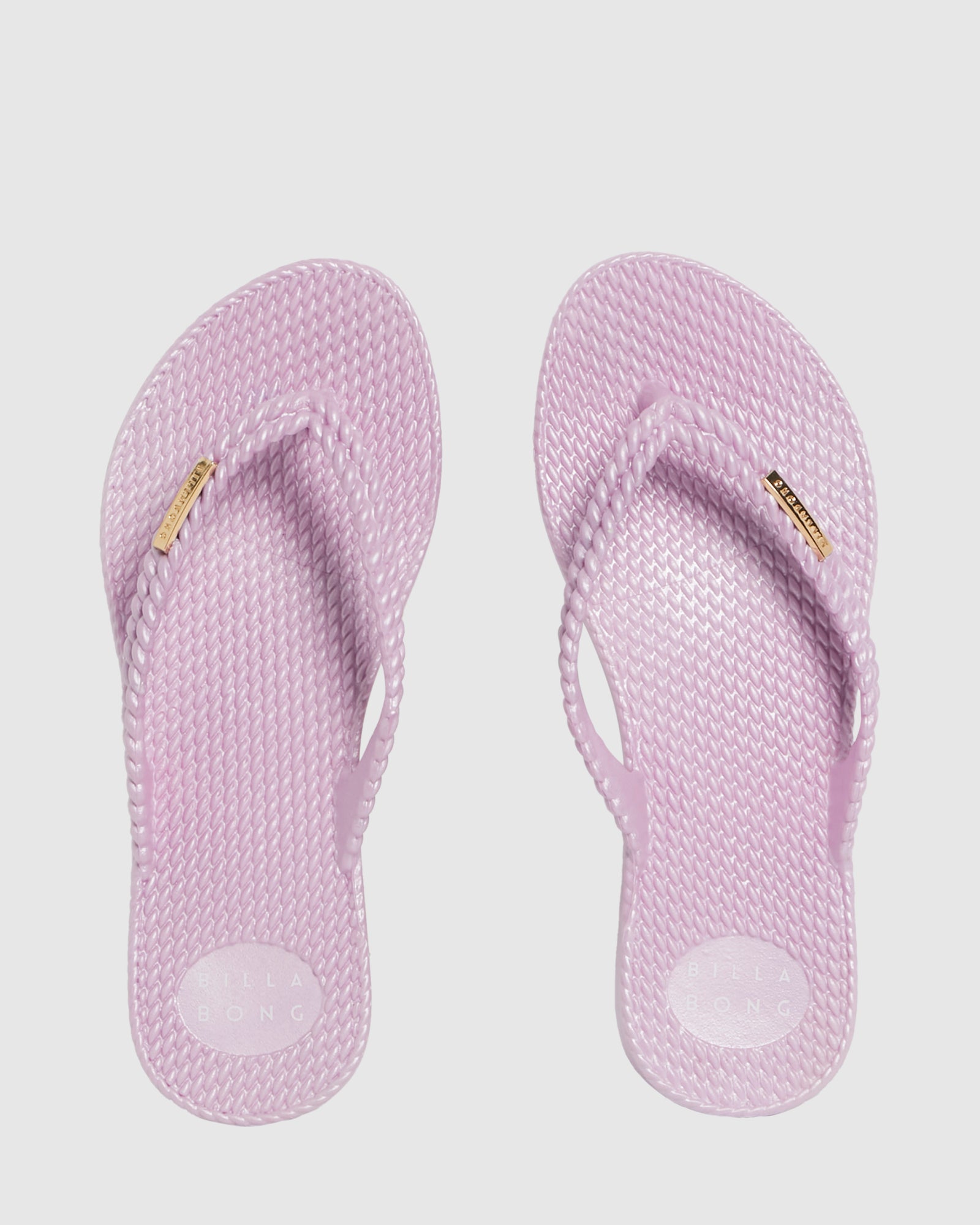 Womens Kick Back Metallic Thongs