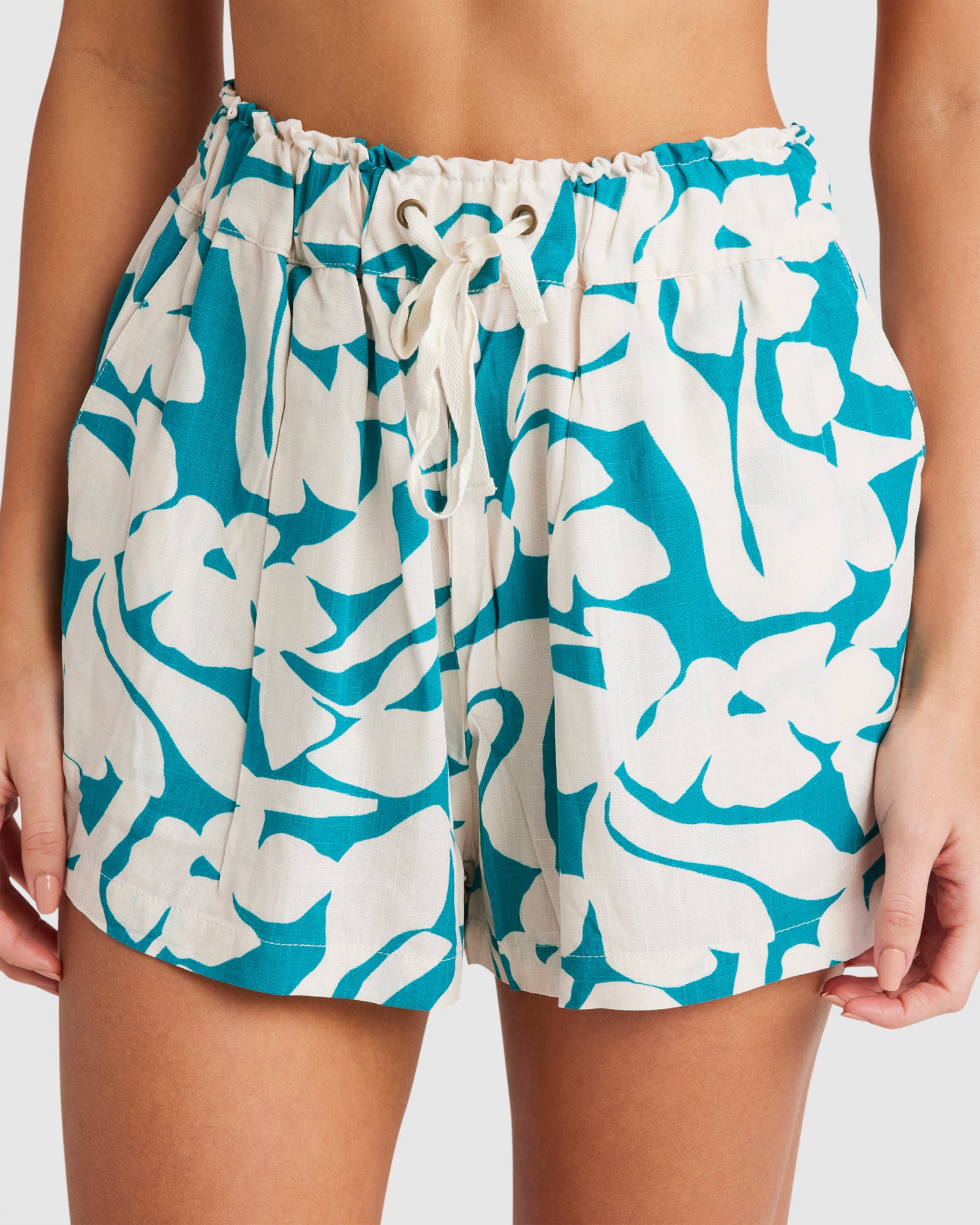 Womens Not A Sol Remi Elastic Waist Shorts