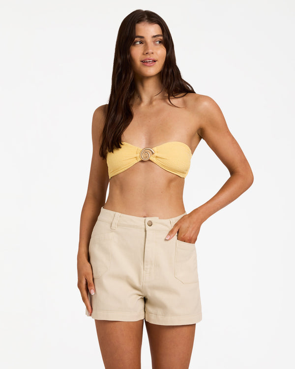 Womens Hibiscus Wave Walkshorts