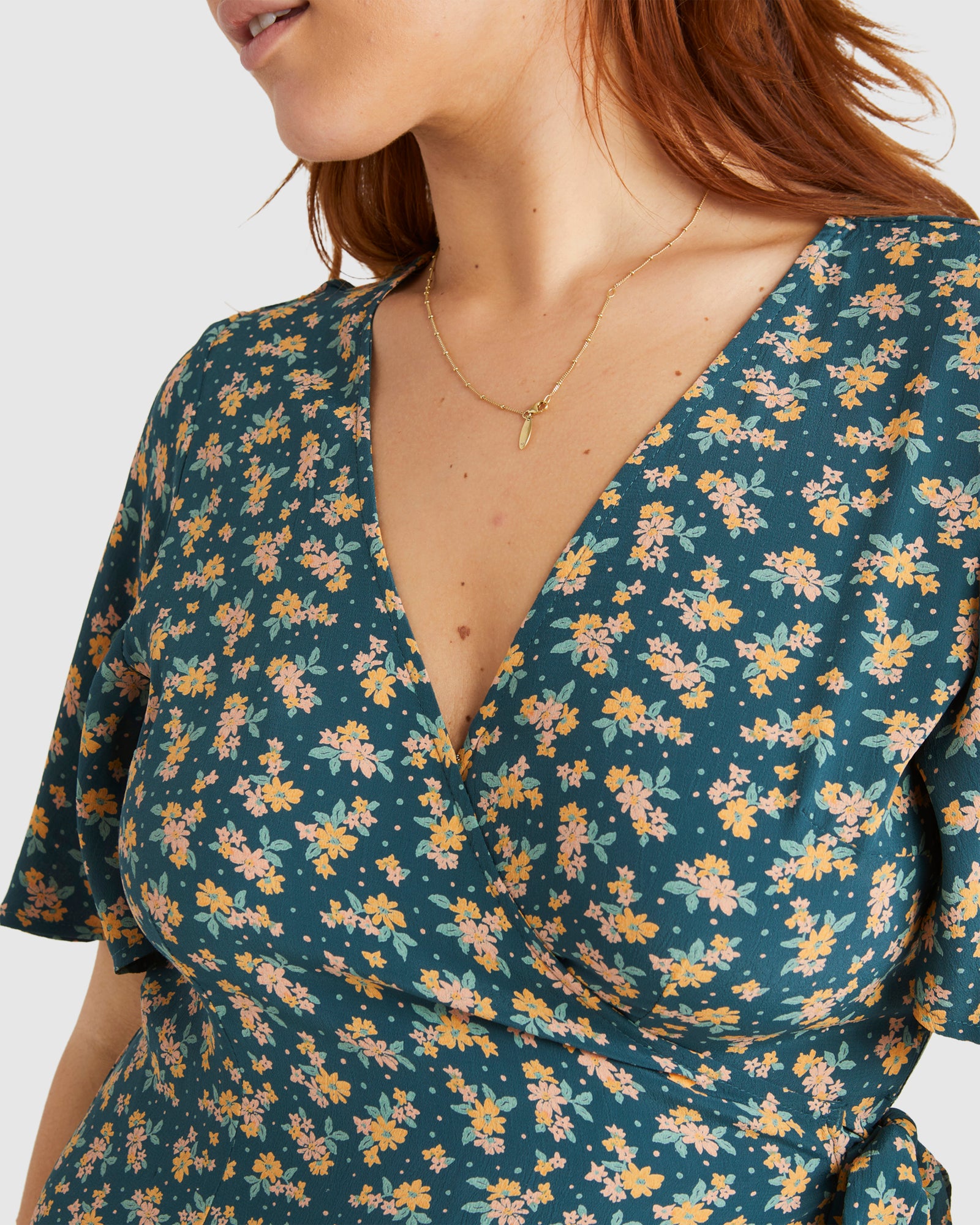 Womens Lost Days Wrap Dress