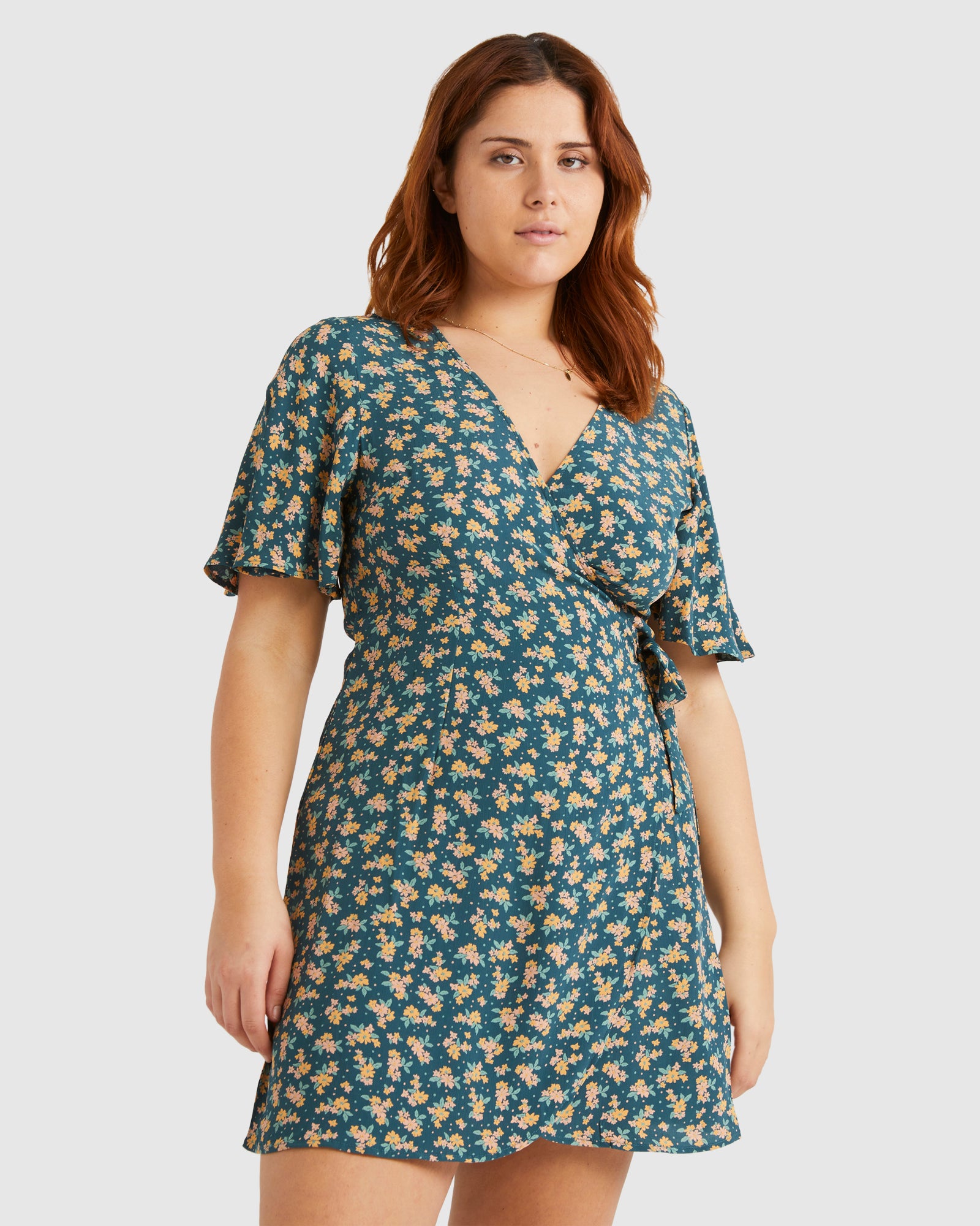 Womens Lost Days Wrap Dress