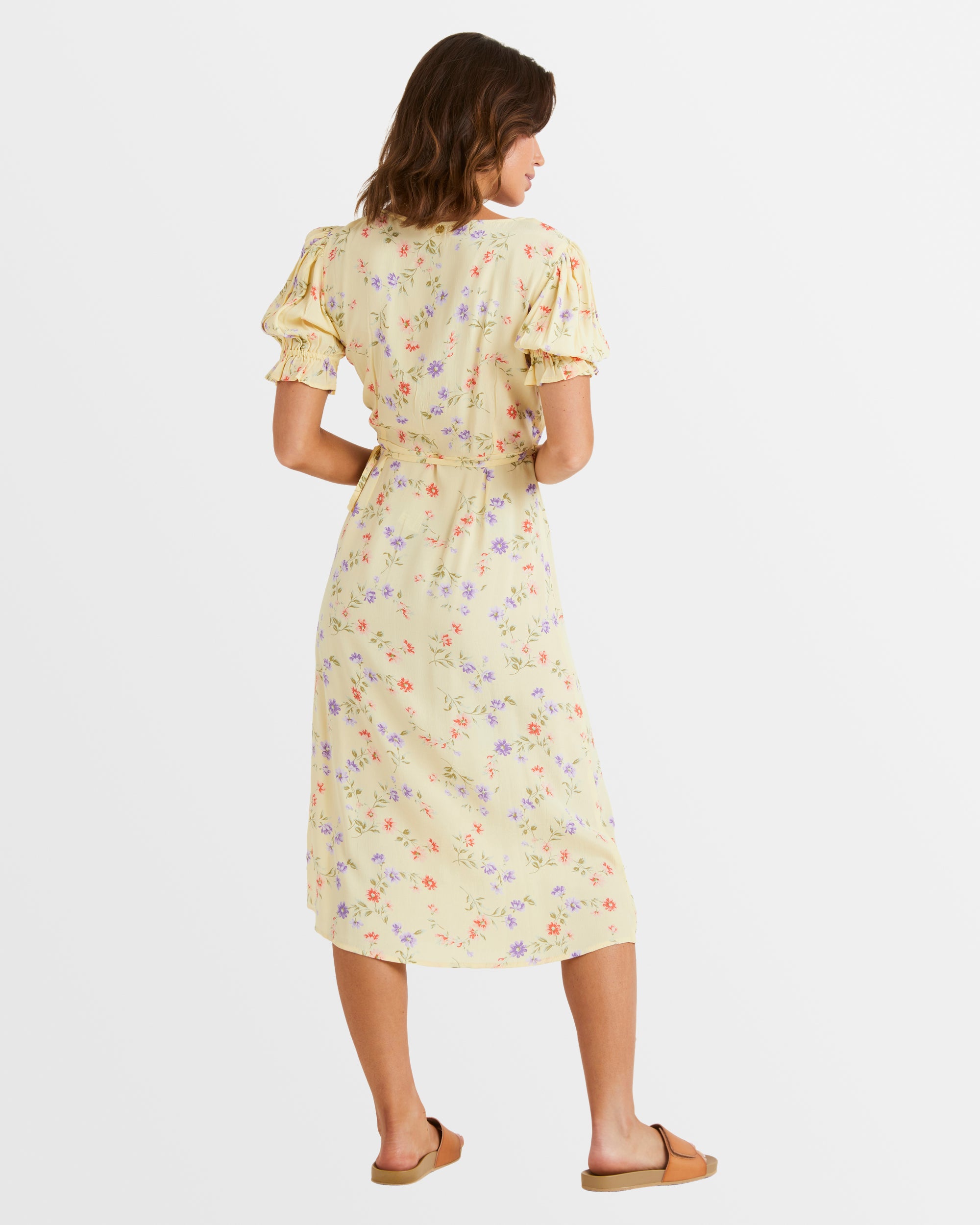 Womens Kismet Midi Wrap Dress