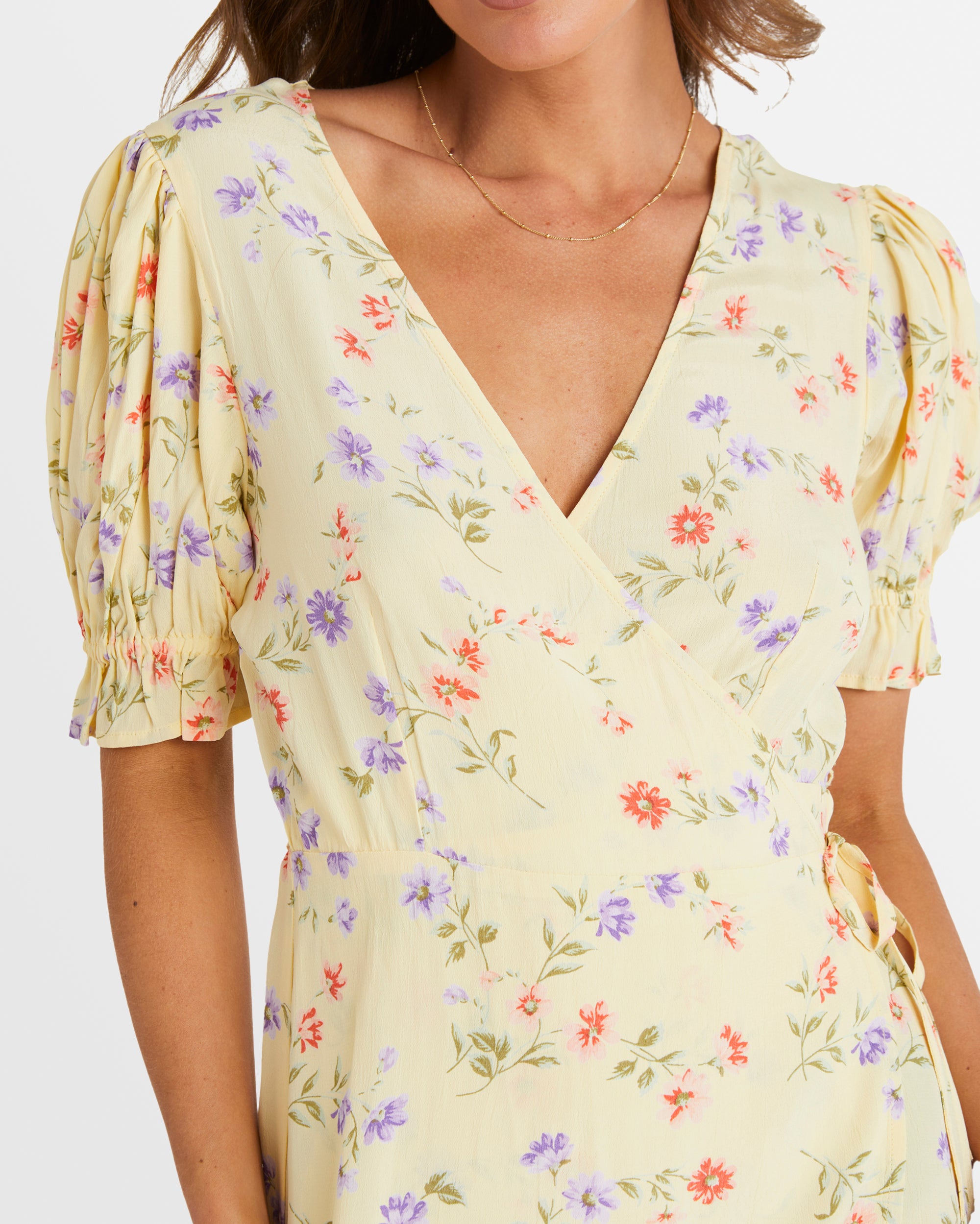 Womens Kismet Midi Wrap Dress