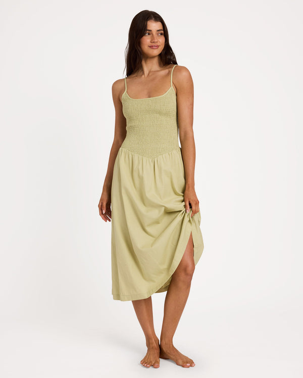 Womens Afterglow Midi Dress