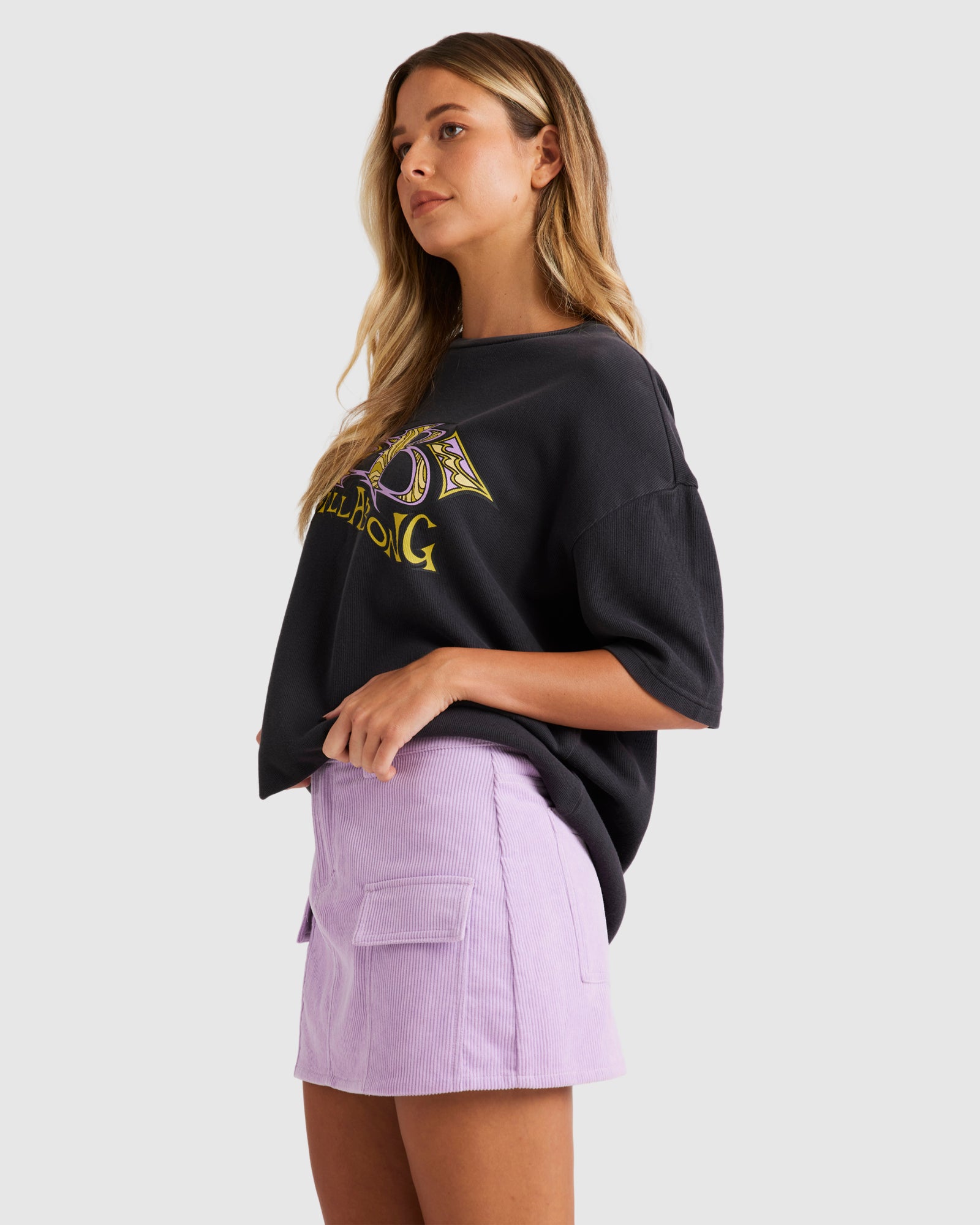 Womens Since 73 Corduroy Cargo Skirt