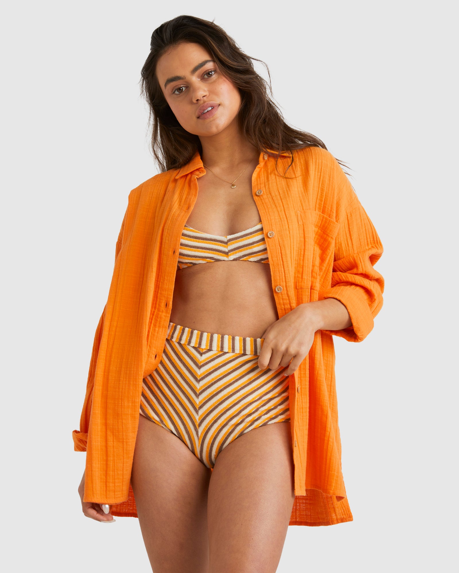 Womens Sun Days Long Sleeve Shirt