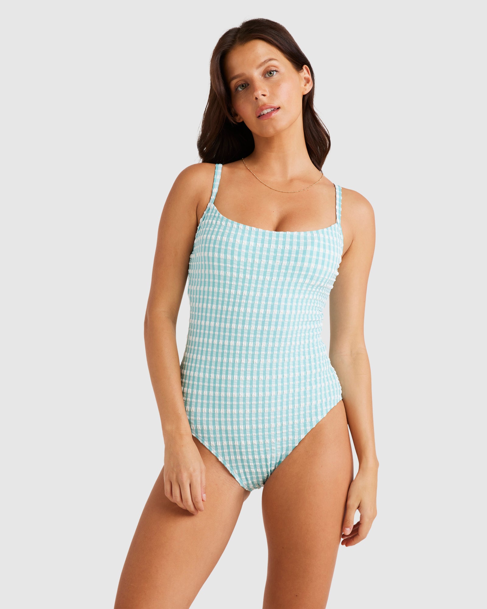 Womens Wave Check Mia Dd One Piece Swimsuit