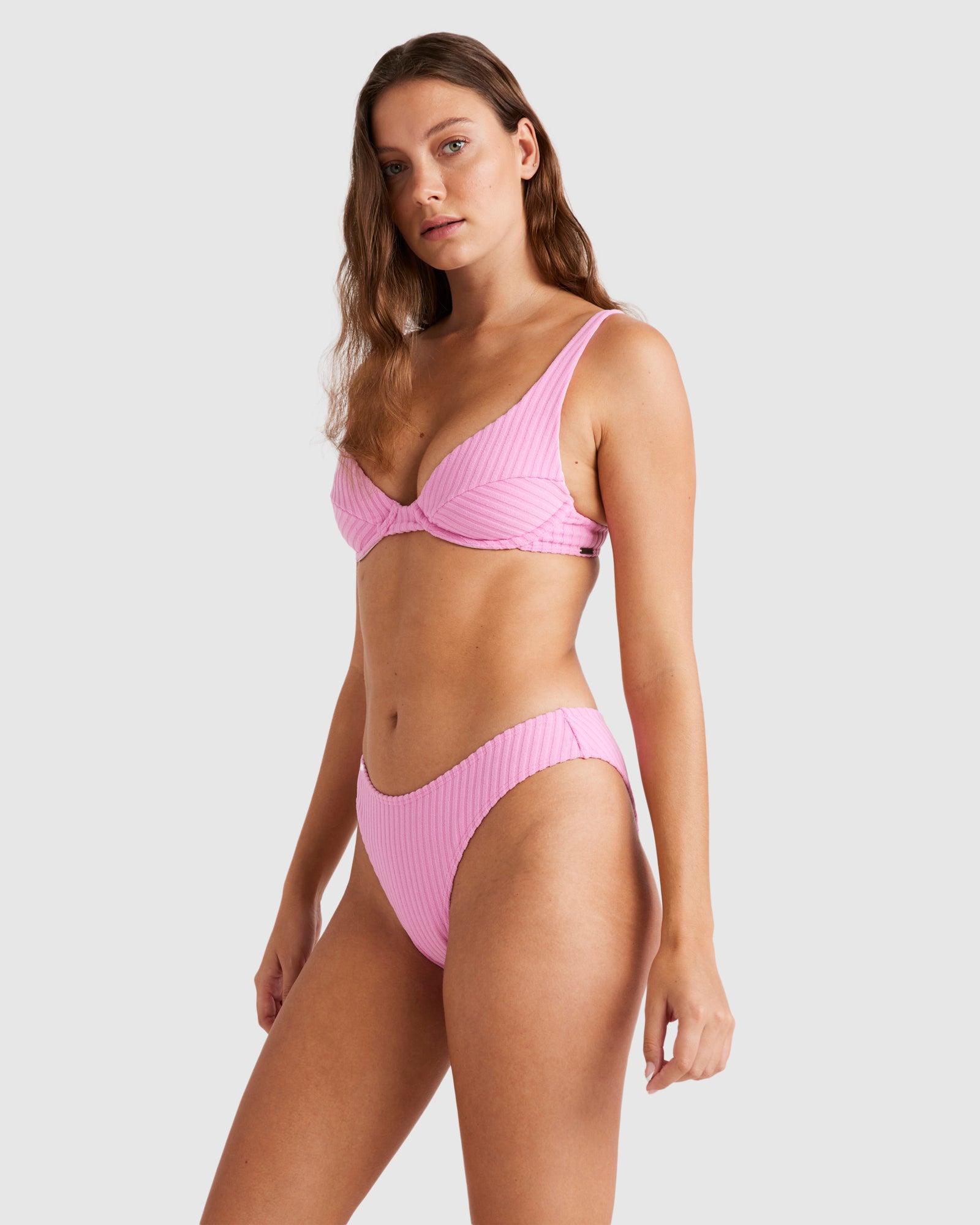 Womens Terry Rib Bondi Pant Bikini Bottom