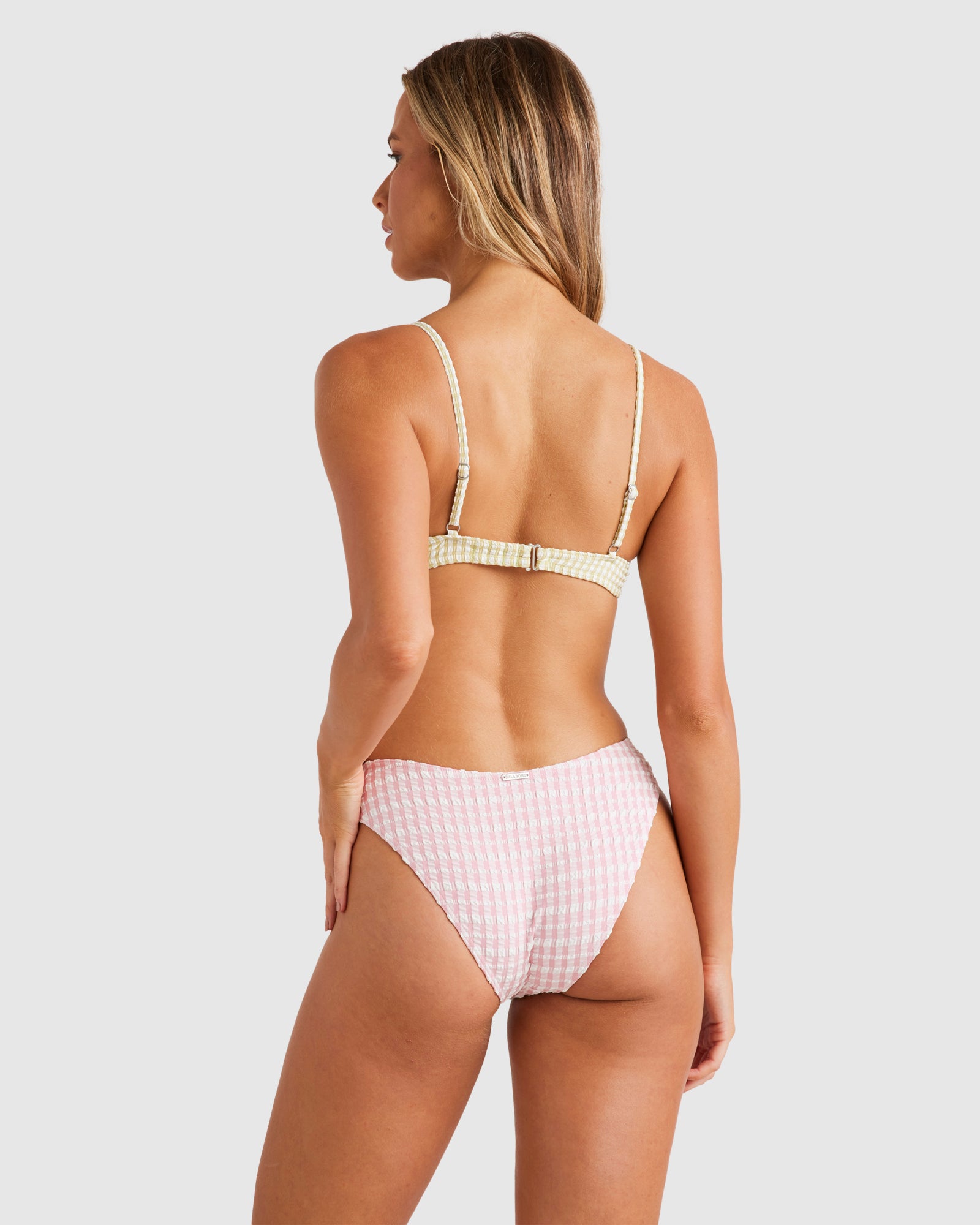 Womens Wave Check Bondi Pant Bikini Bottom