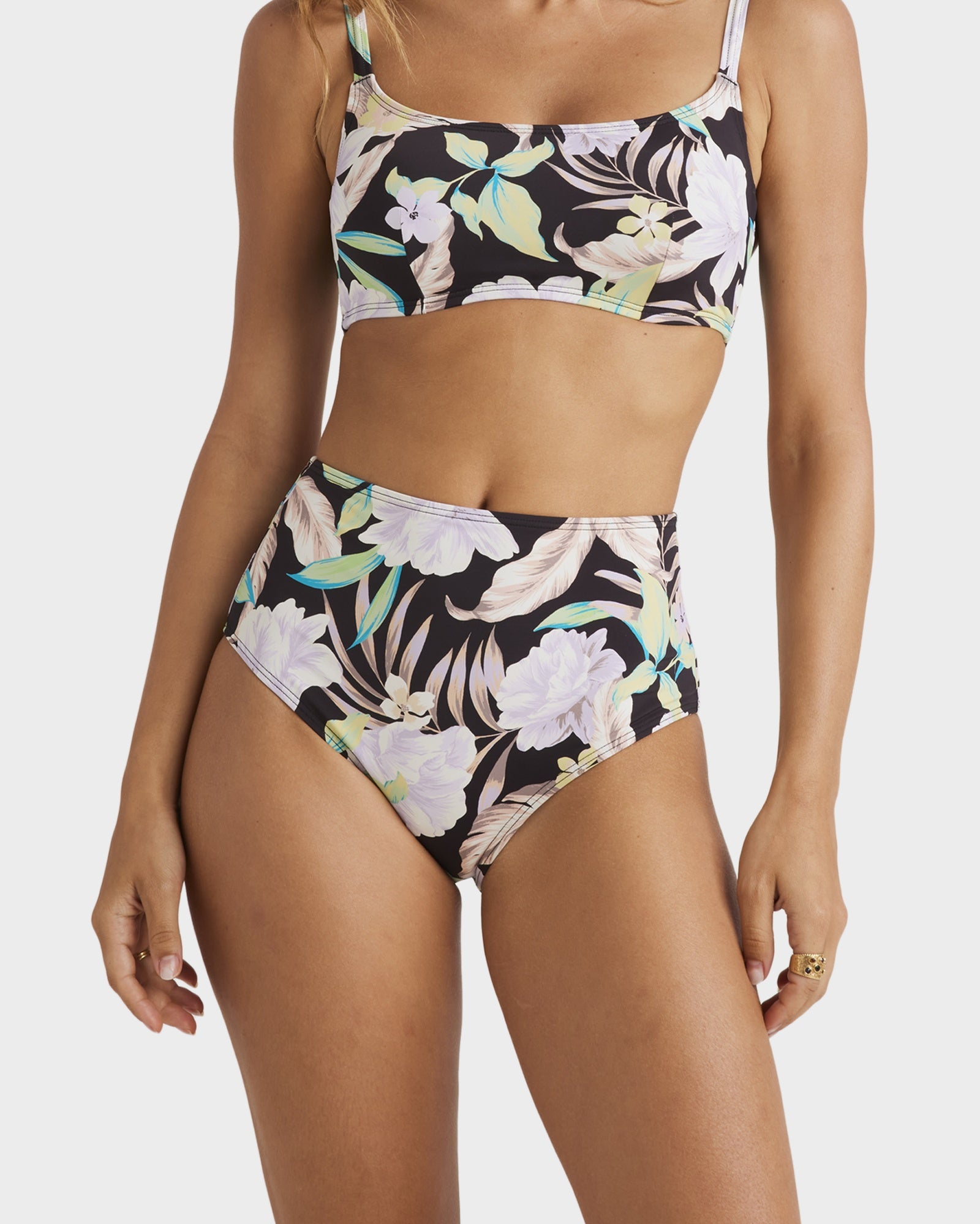 Womens Shadow Tropic High Retro Pant Bikini Bottom
