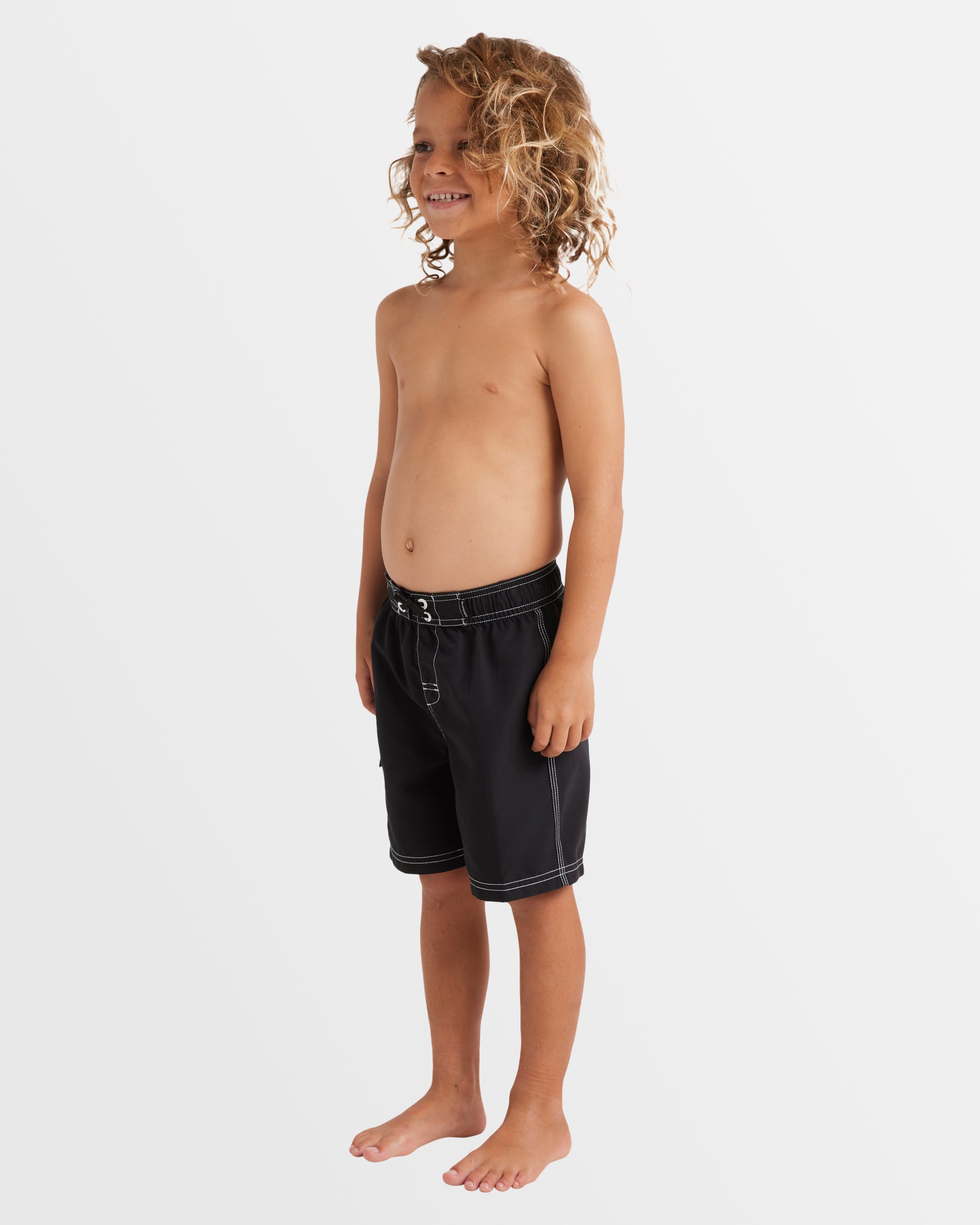 Boys 0-7 Groms Throw On Boardshorts