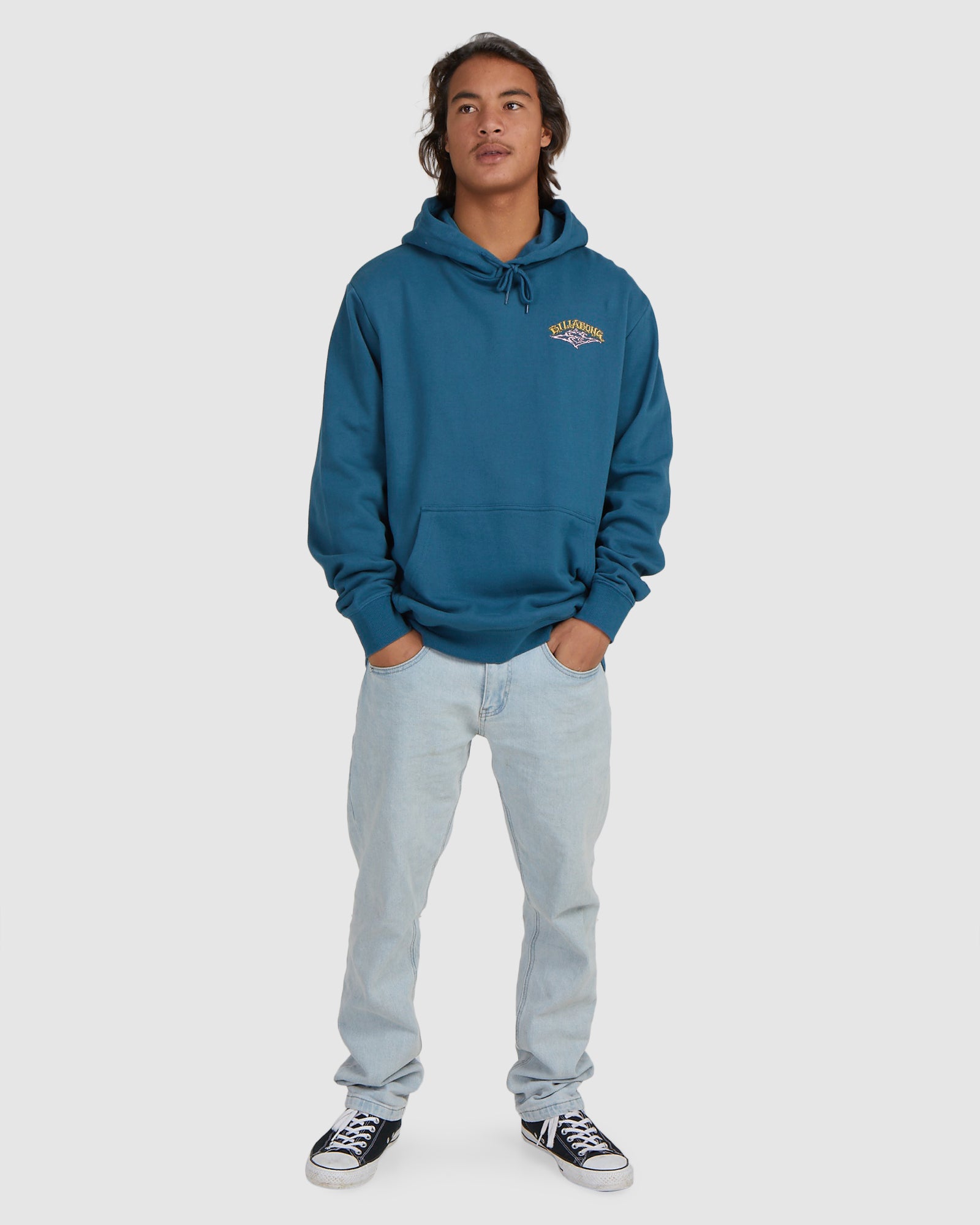 Mens Vintage Arch Pullover Hoodie