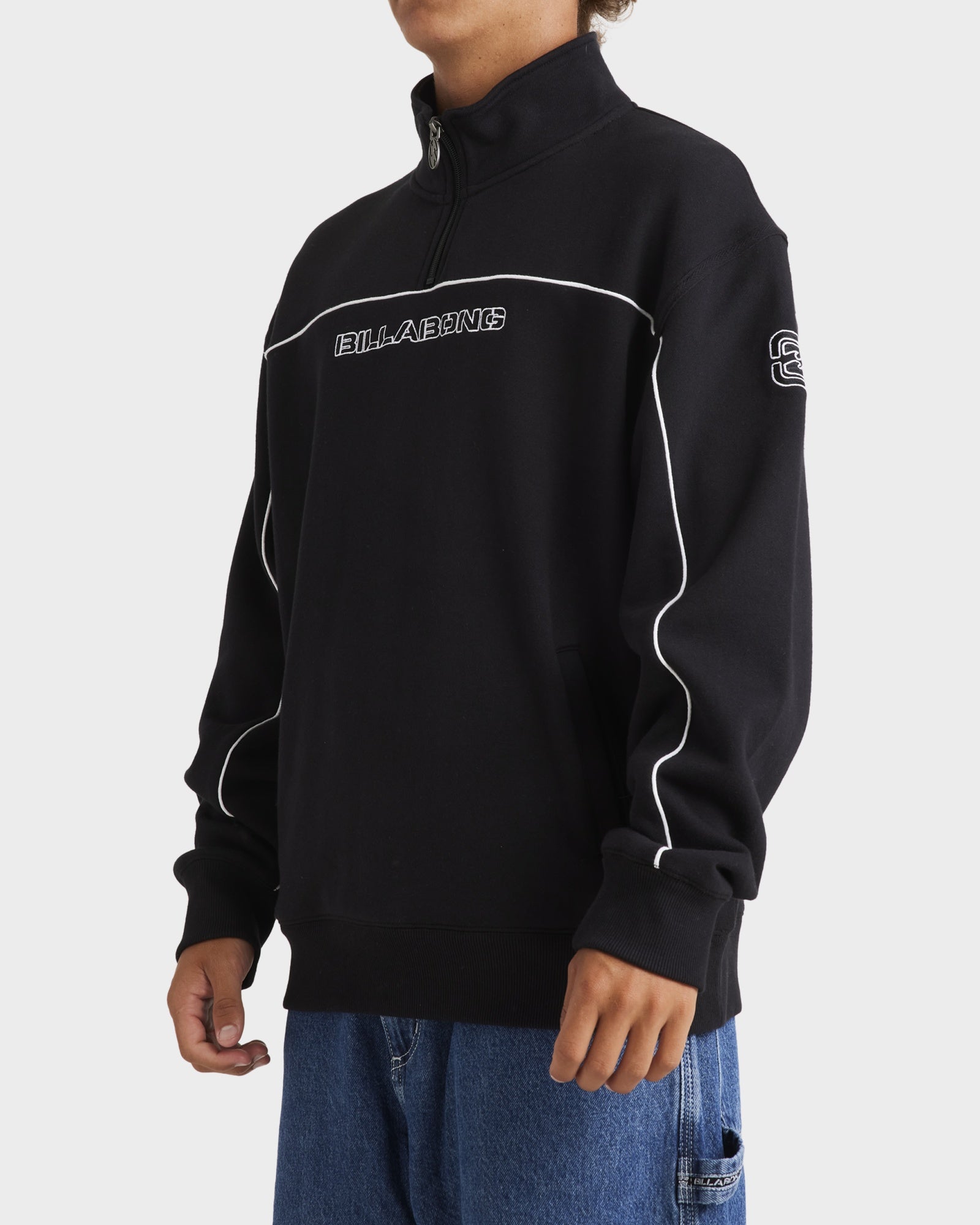 Mens Bracket Half Zip Hoodie