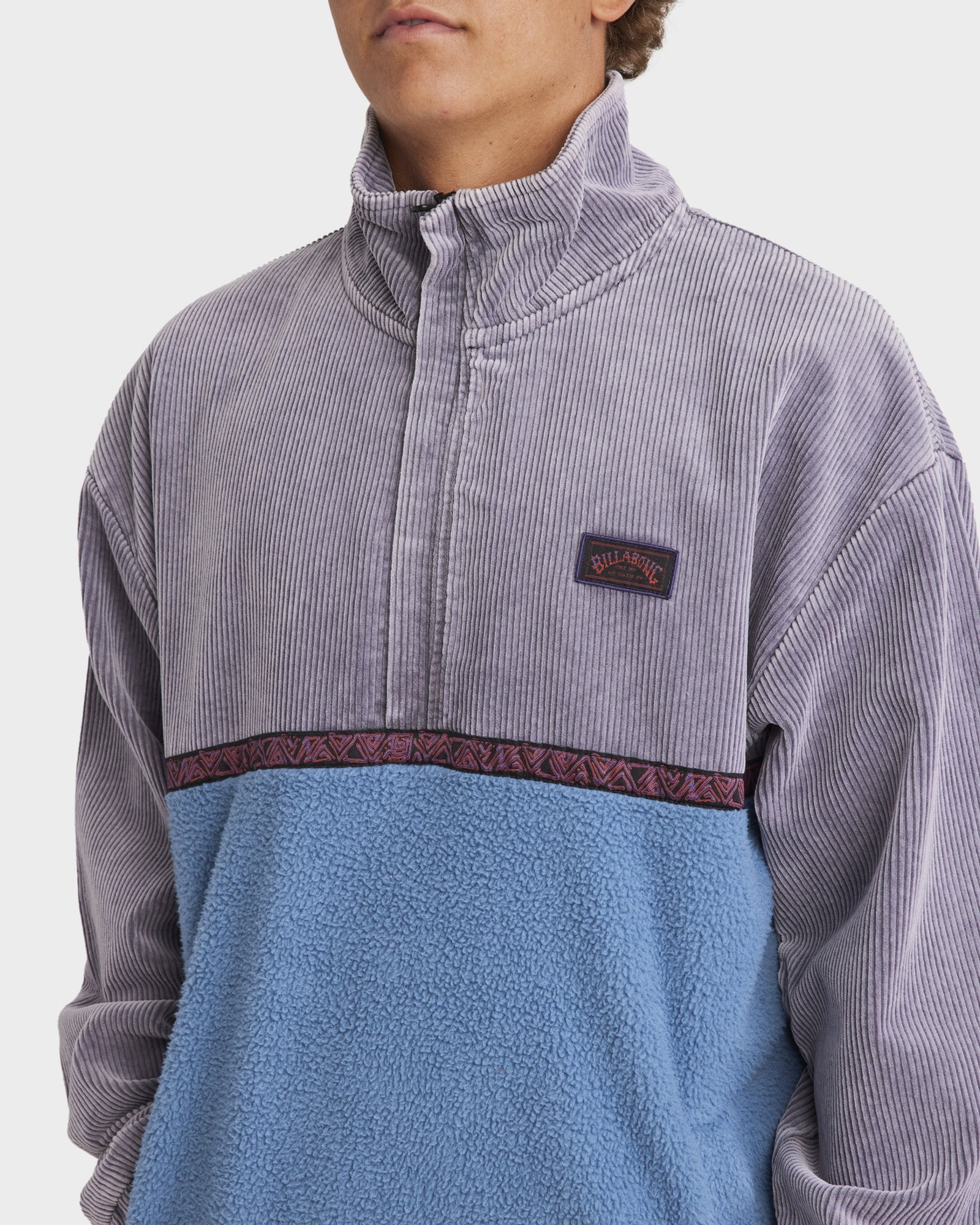 Mens Space Lobster Half Zip Fleece Pullover
