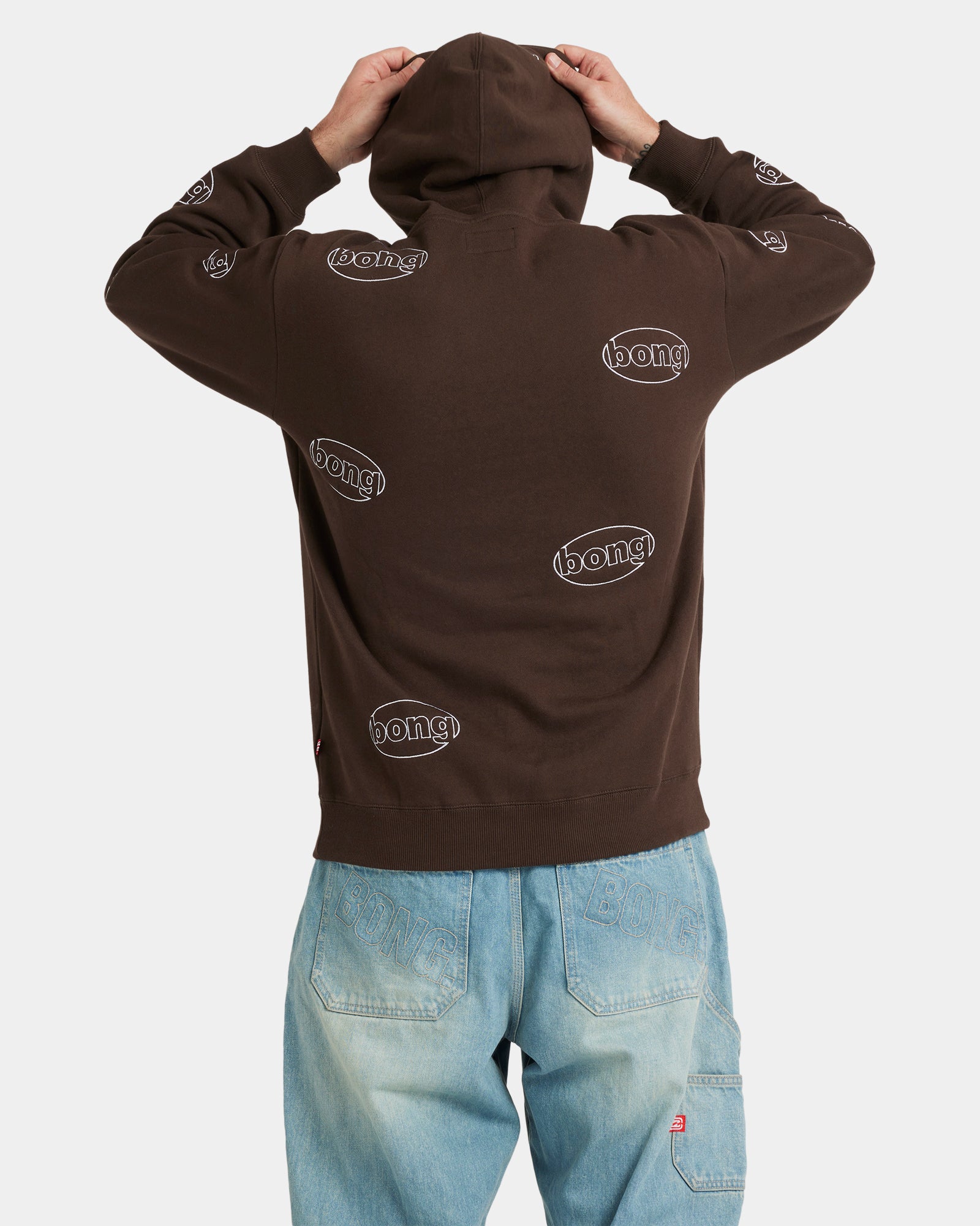 Mens Bong All Over Pullover Hoodie