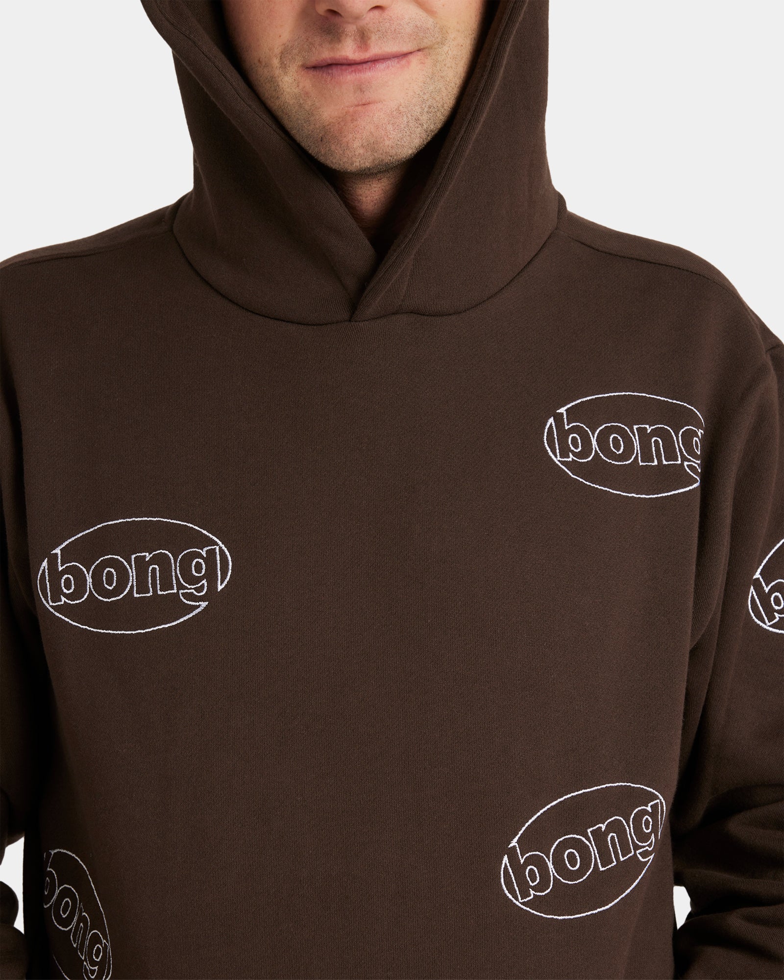 Mens Bong All Over Pullover Hoodie