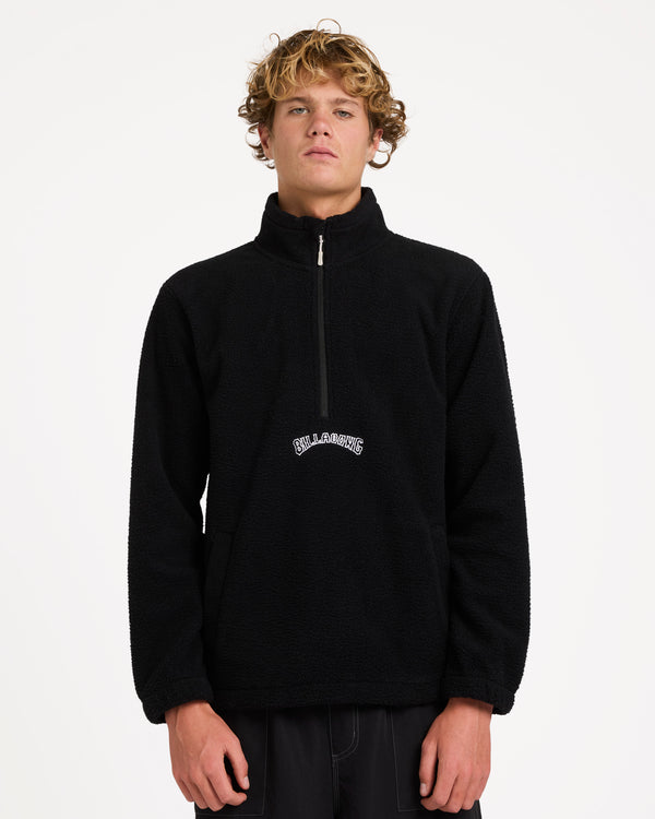 Mens Boundary Mockneck Fleece Jumper