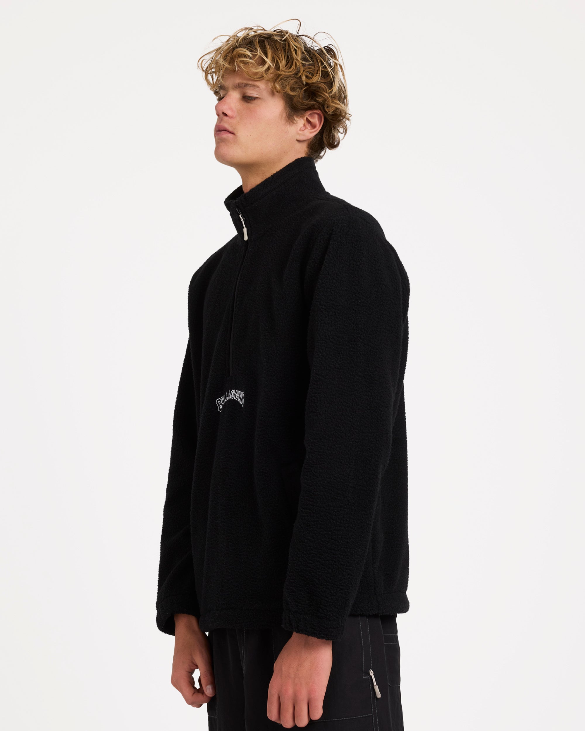 Mens Boundary Mockneck Fleece Jumper