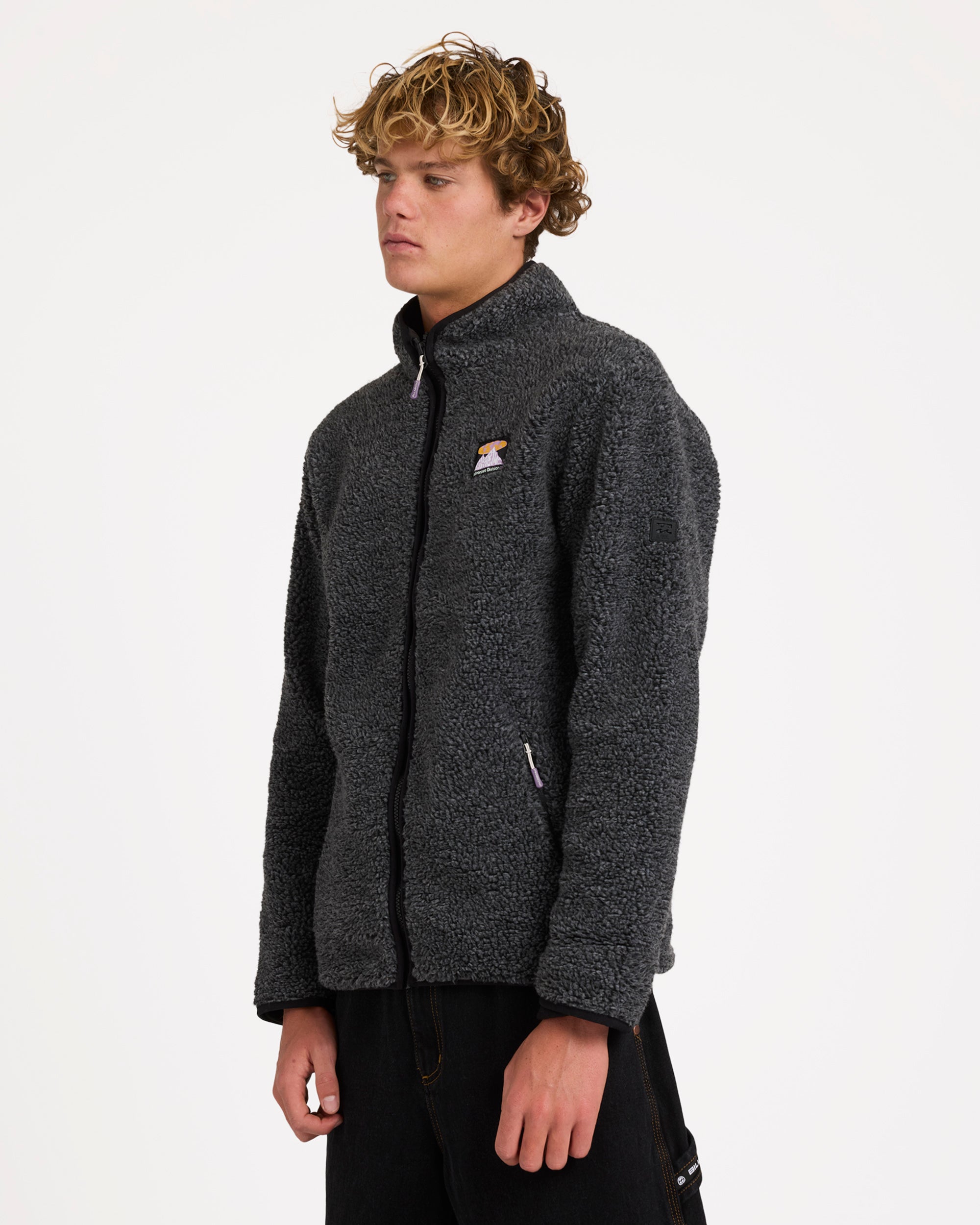 Mens Boundary Trail Zip Up Fleece Jacket