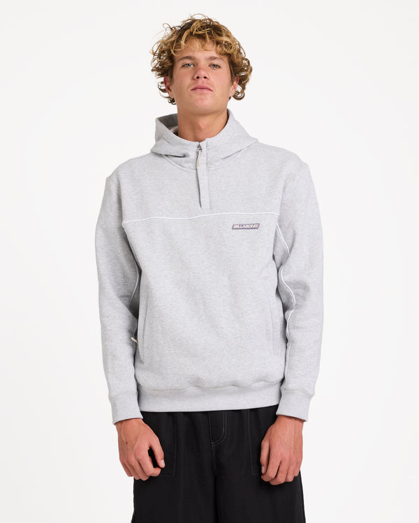 Mens Adiv Mock Pullover Hoodie