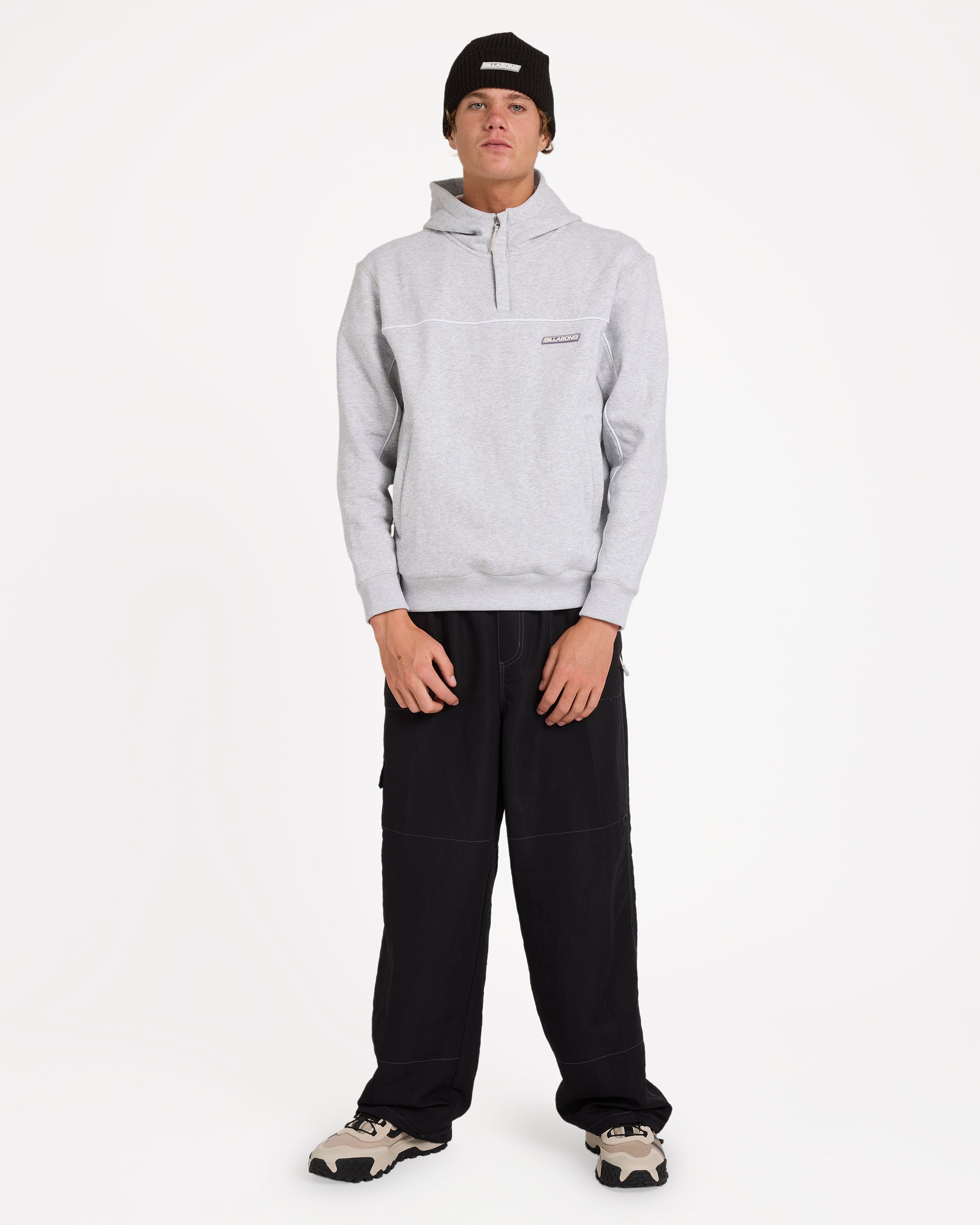 Mens A/Div Mock Neck Pullover Hoodie