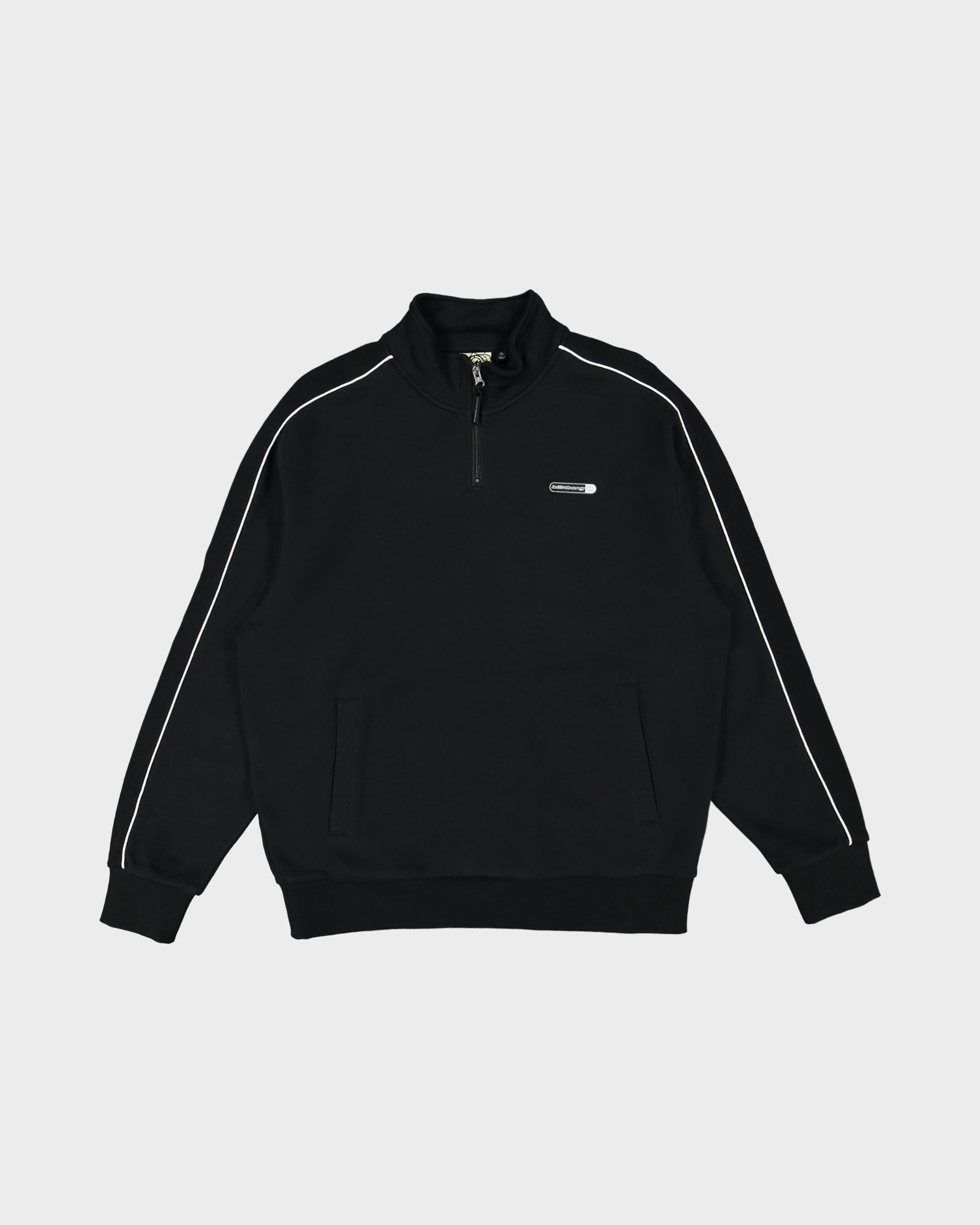 Mens Spec Panelled Quarter Zip Fleece Pullover
