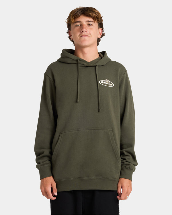 Mens Diamond Wave Pullover Hoodie