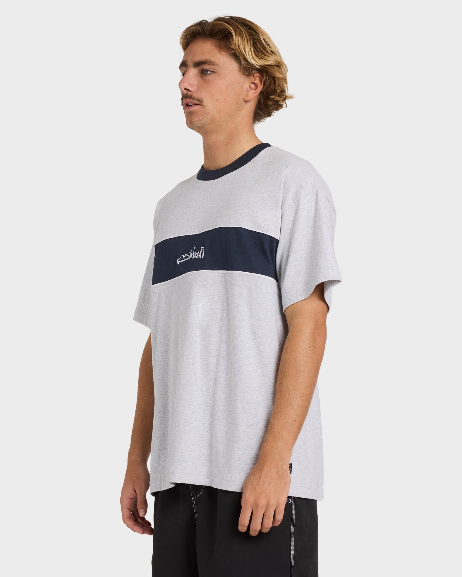 Mens Script Panel T-Shirt