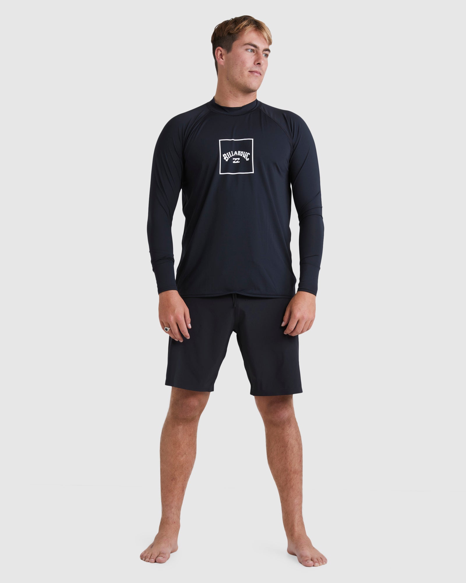 Mens Boxed Arch Long Sleeve Rash Vest