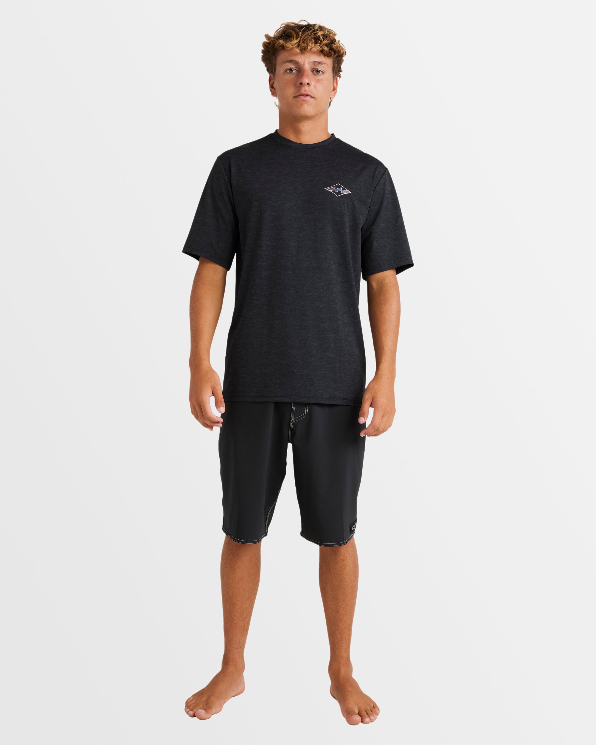 Mens Diamond Shoreline Loose Fit Rash Vest