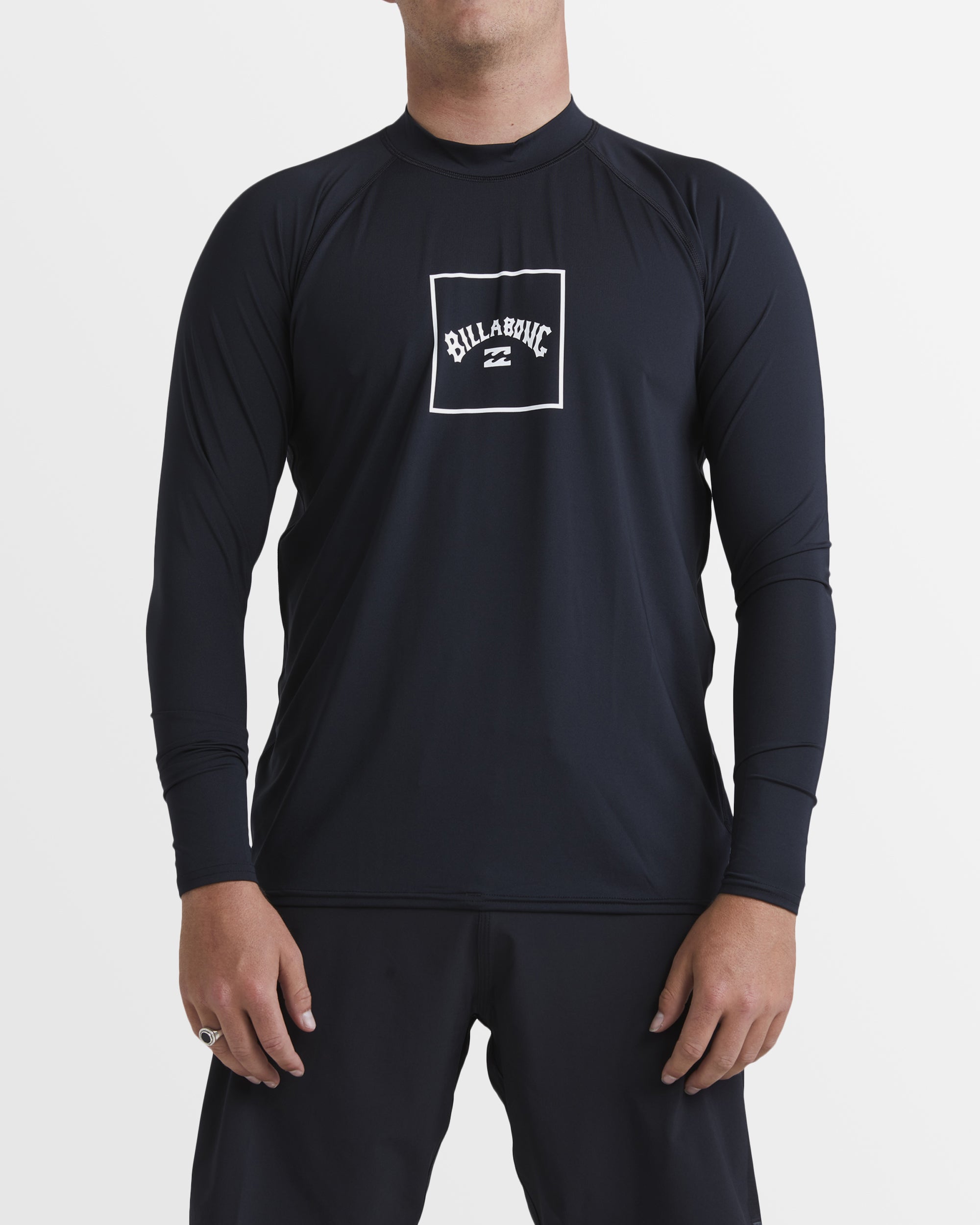 Mens Boxed Arch Regular Fit Long Sleeve Rash Vest