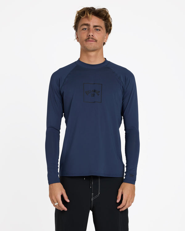 Mens Boxed Arch Regular Fit Long Sleeve Rash Vest