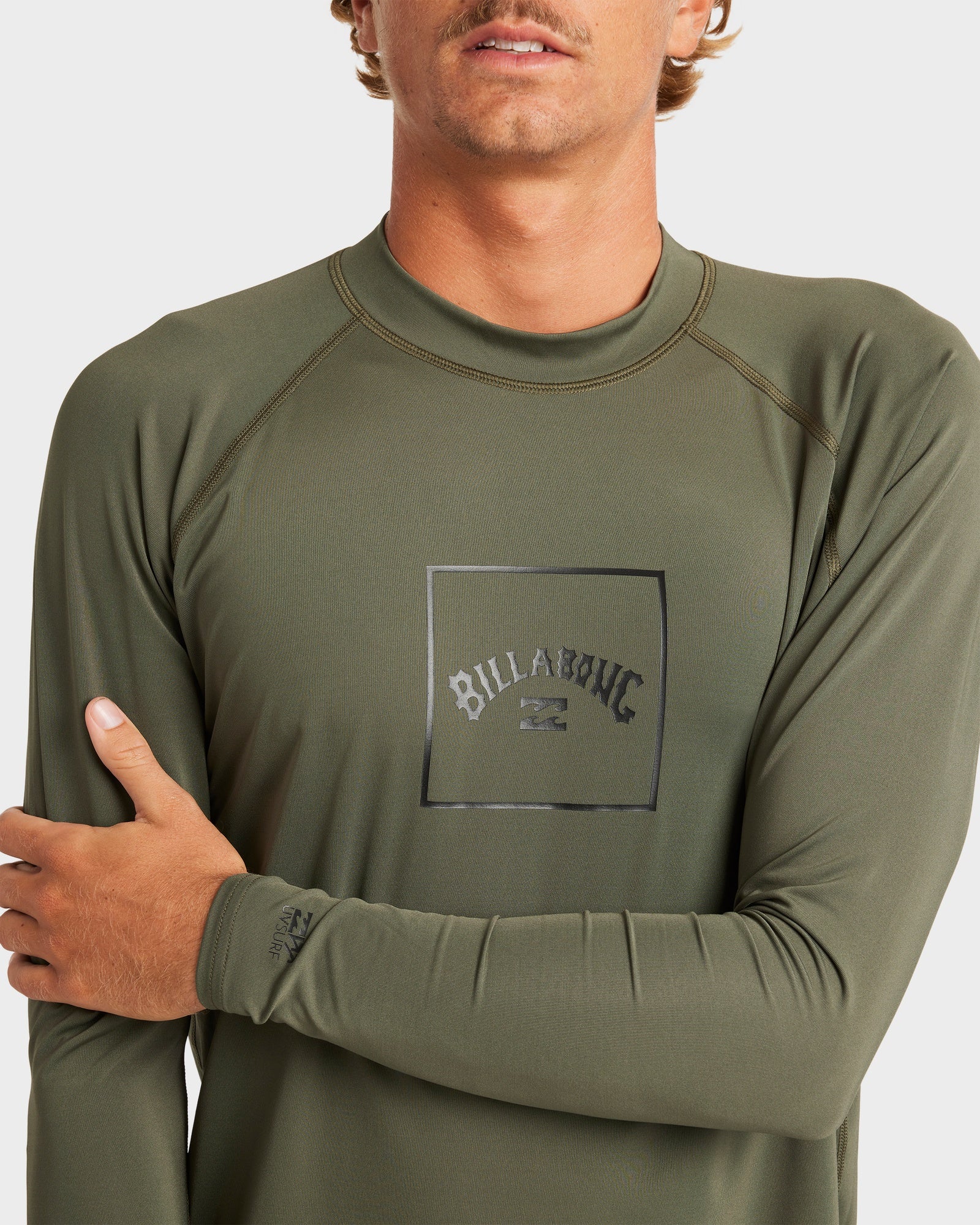 Mens Boxed Arch Regular Fit Long Sleeve Rash Vest