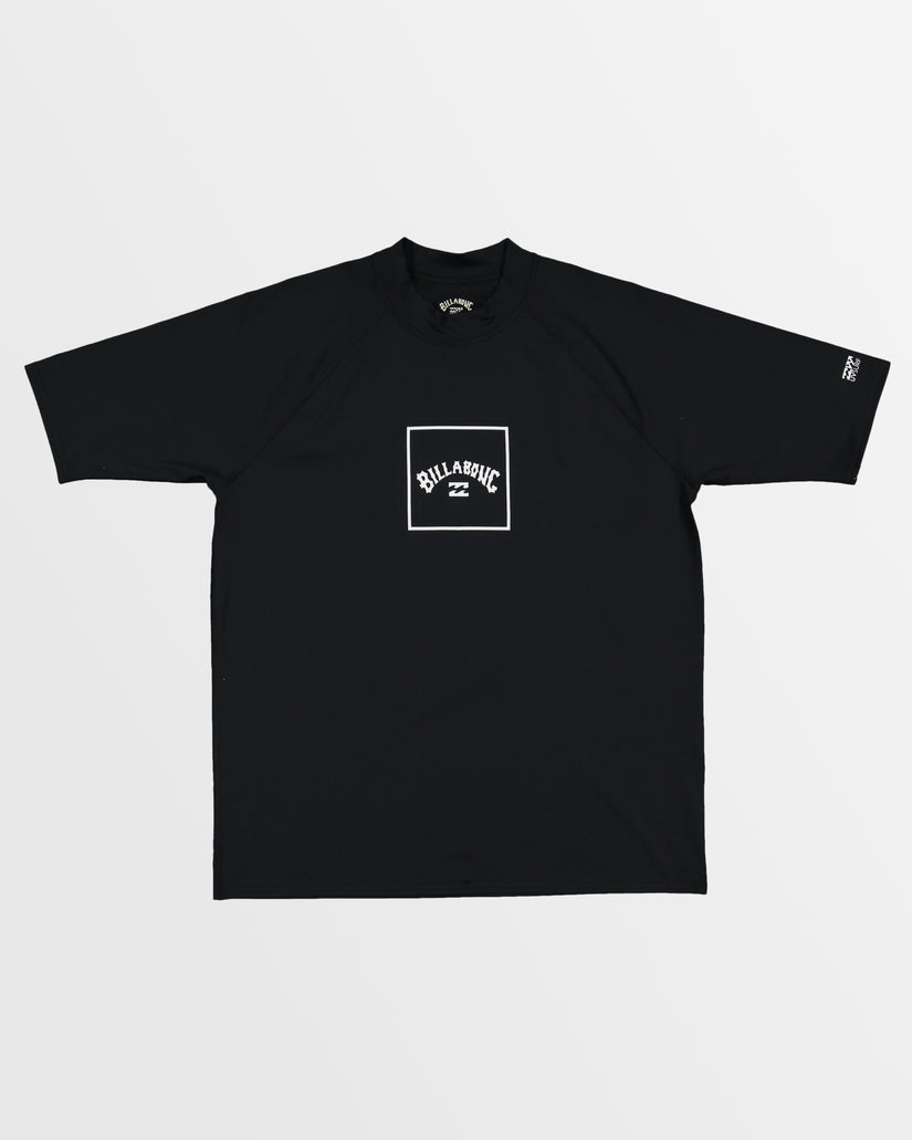 Mens Boxed Arch Rash Vest BLACK Billabong AU