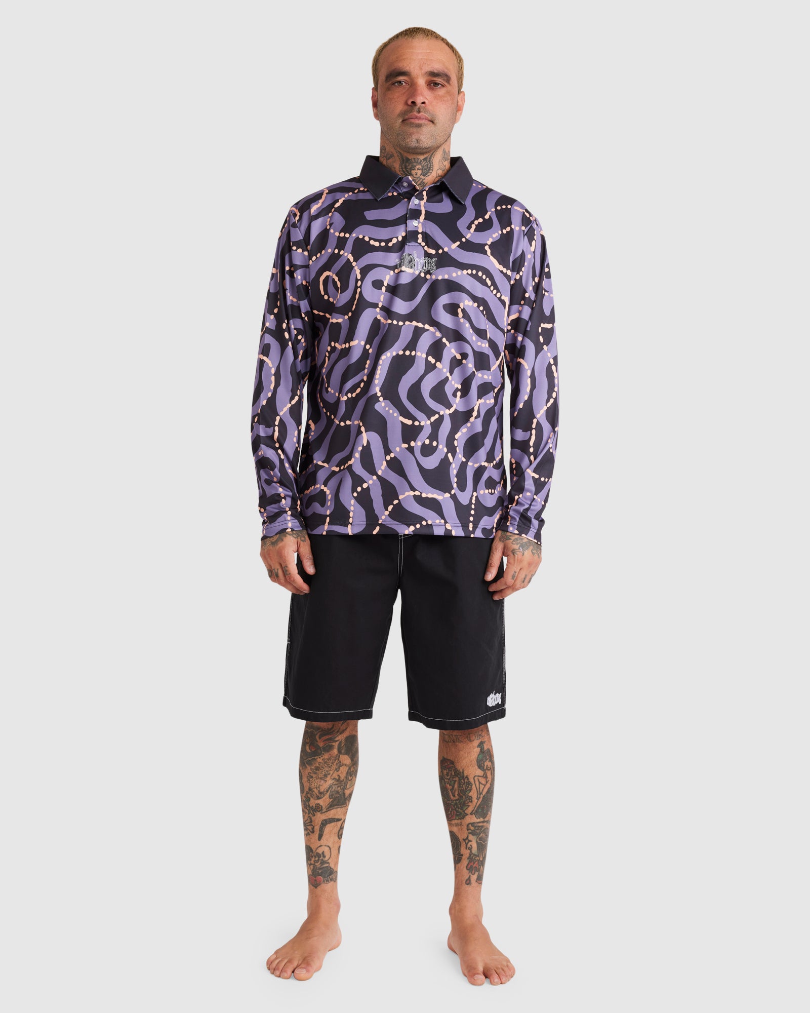 Mens Otis Mangrove Long Sleeve Surf Shirt
