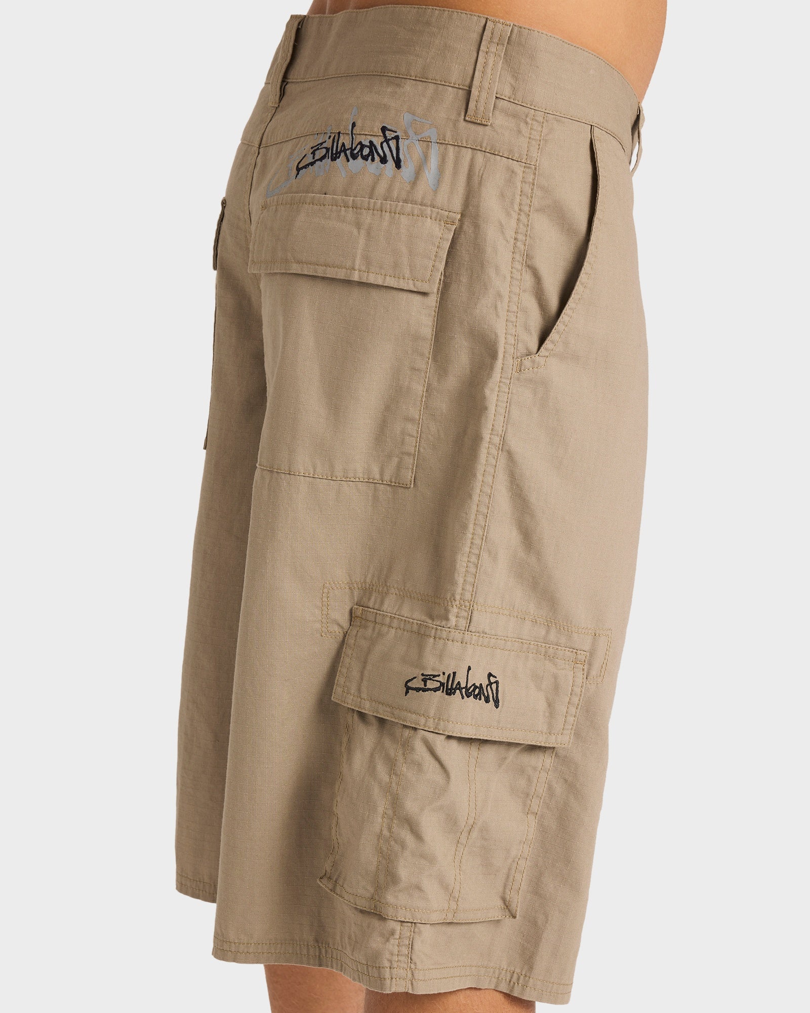 Mens Script Cargo Shorts