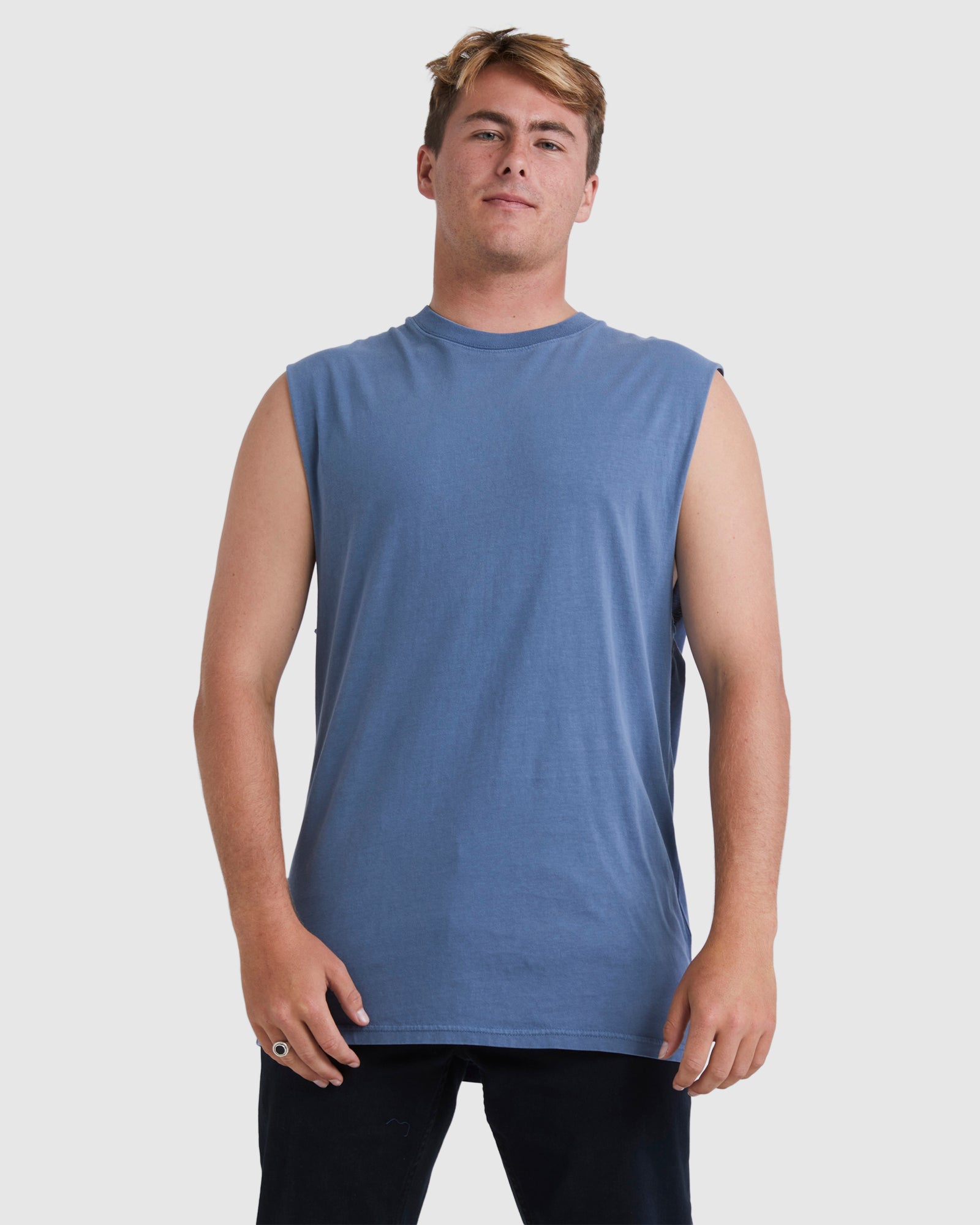 Mens Premium Wave Washed Tank Top