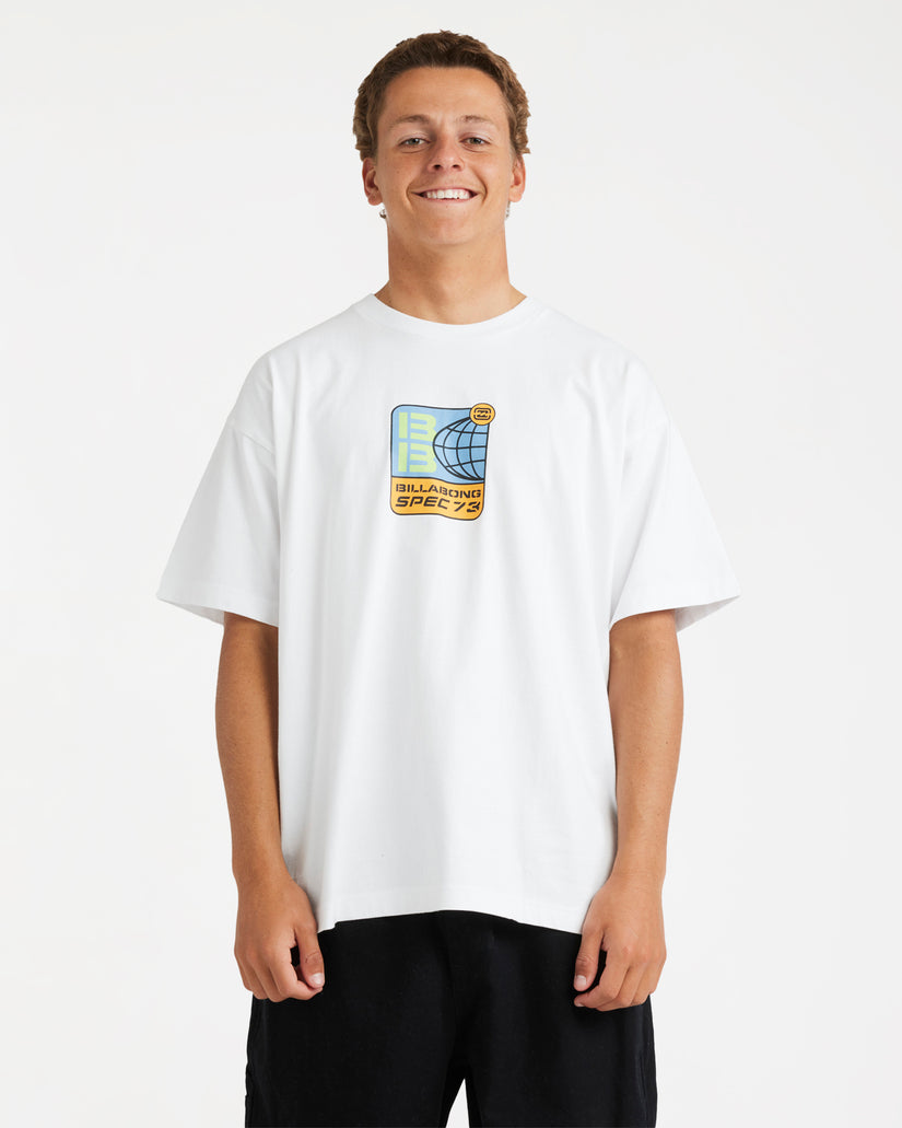 Billabong Mens Spec 73 Long Sleeve T-Shirt (White)