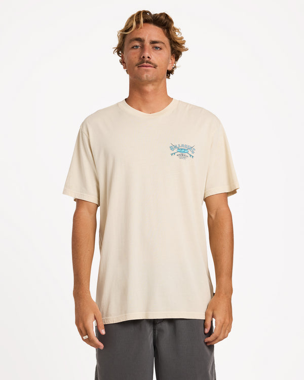 Mens Heritage Arch Wave Wash Premium T-Shirt